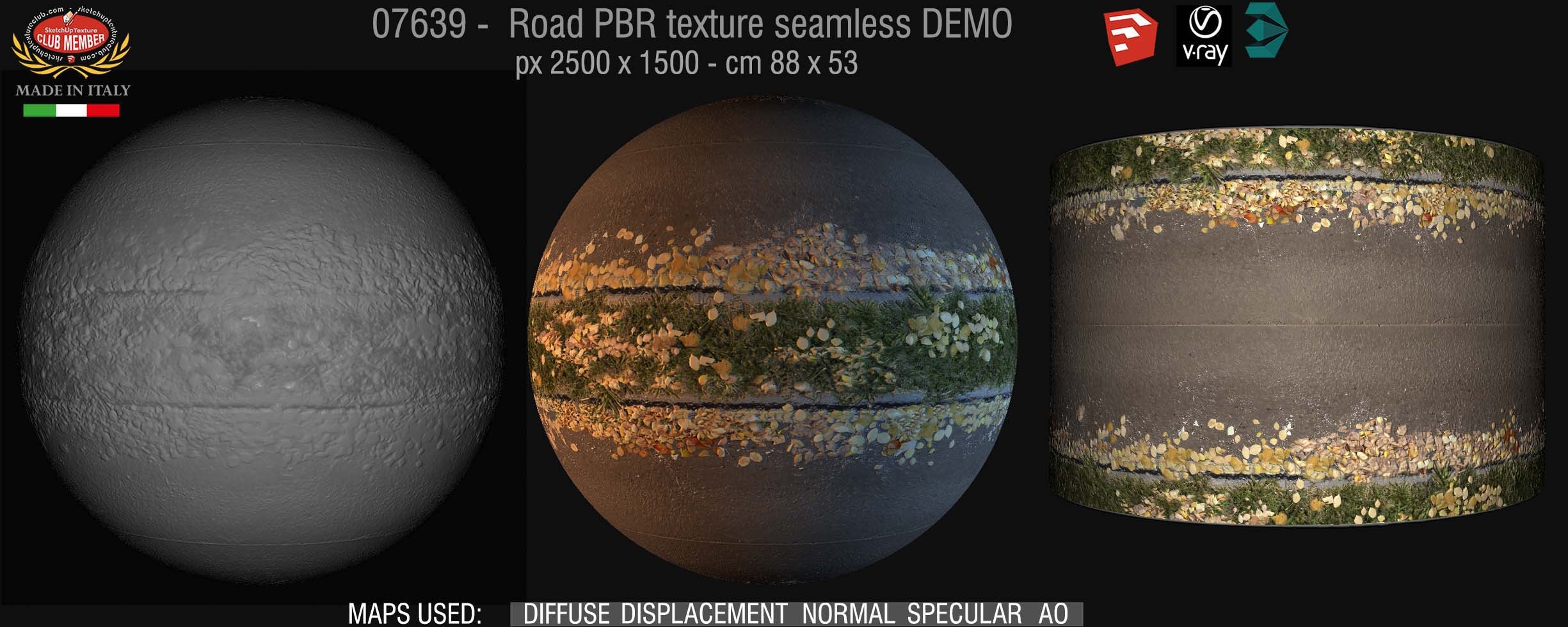 07639 road PBR texture seamless DEMO
