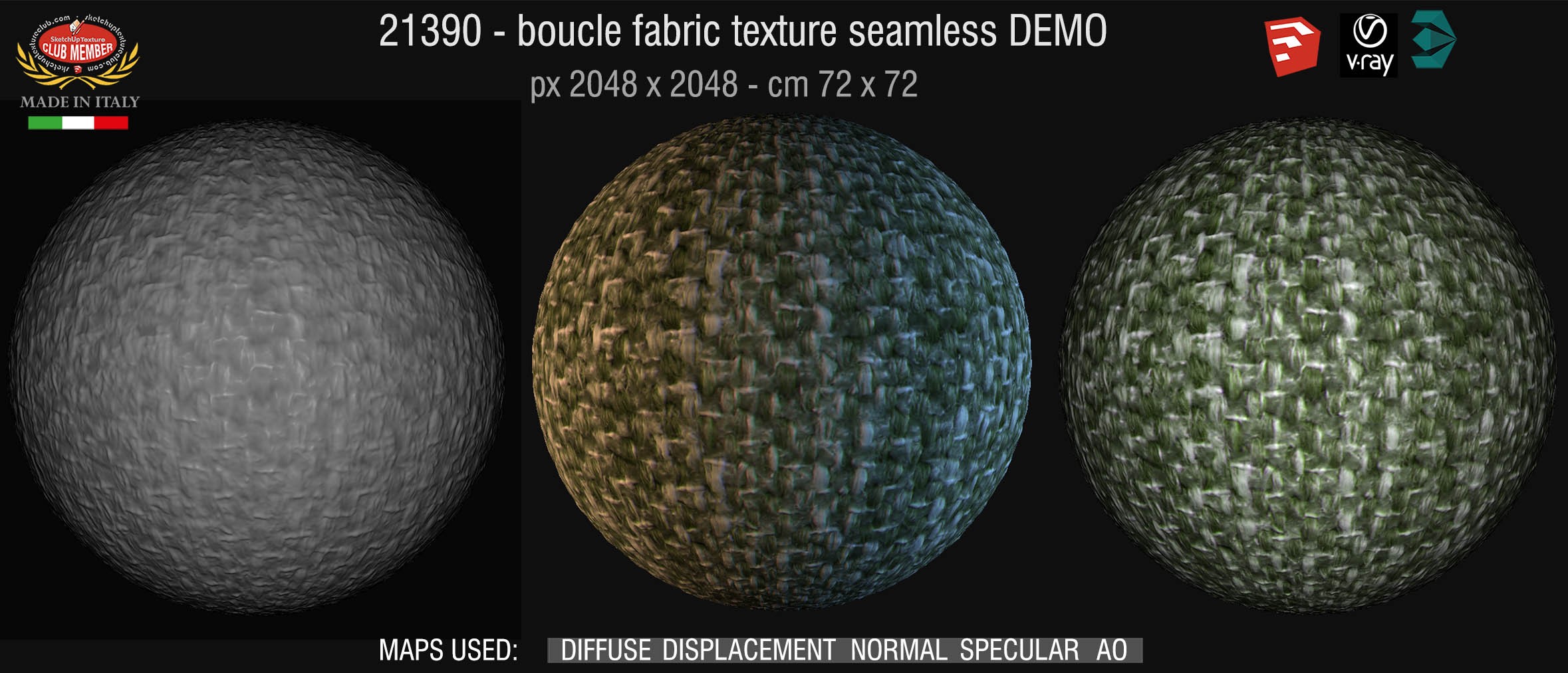21390 boucle fabric texture-seamless + maps DEMO