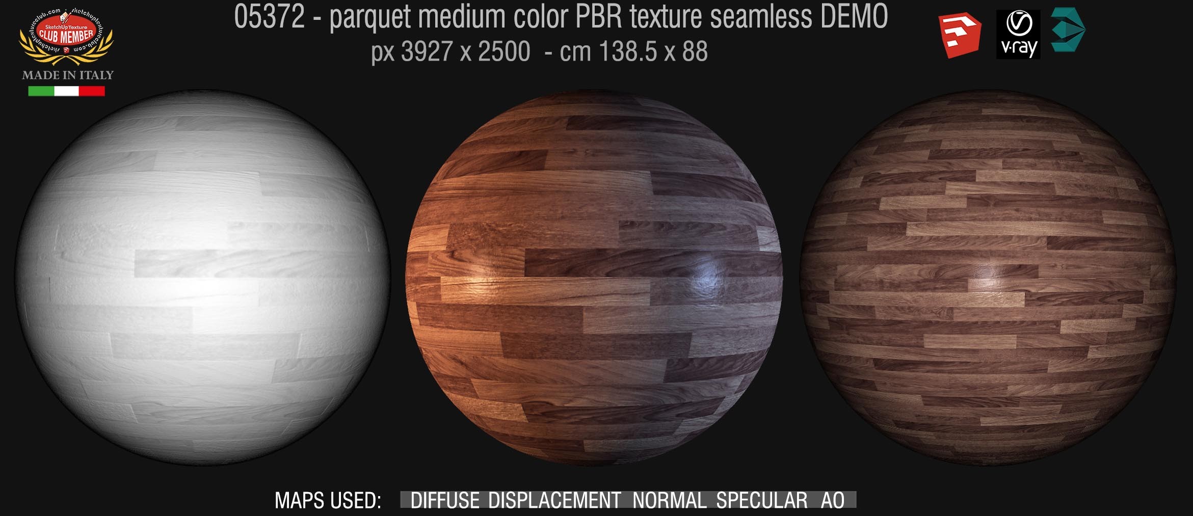 05372 parquet medium color PBR texture seamless DEMO