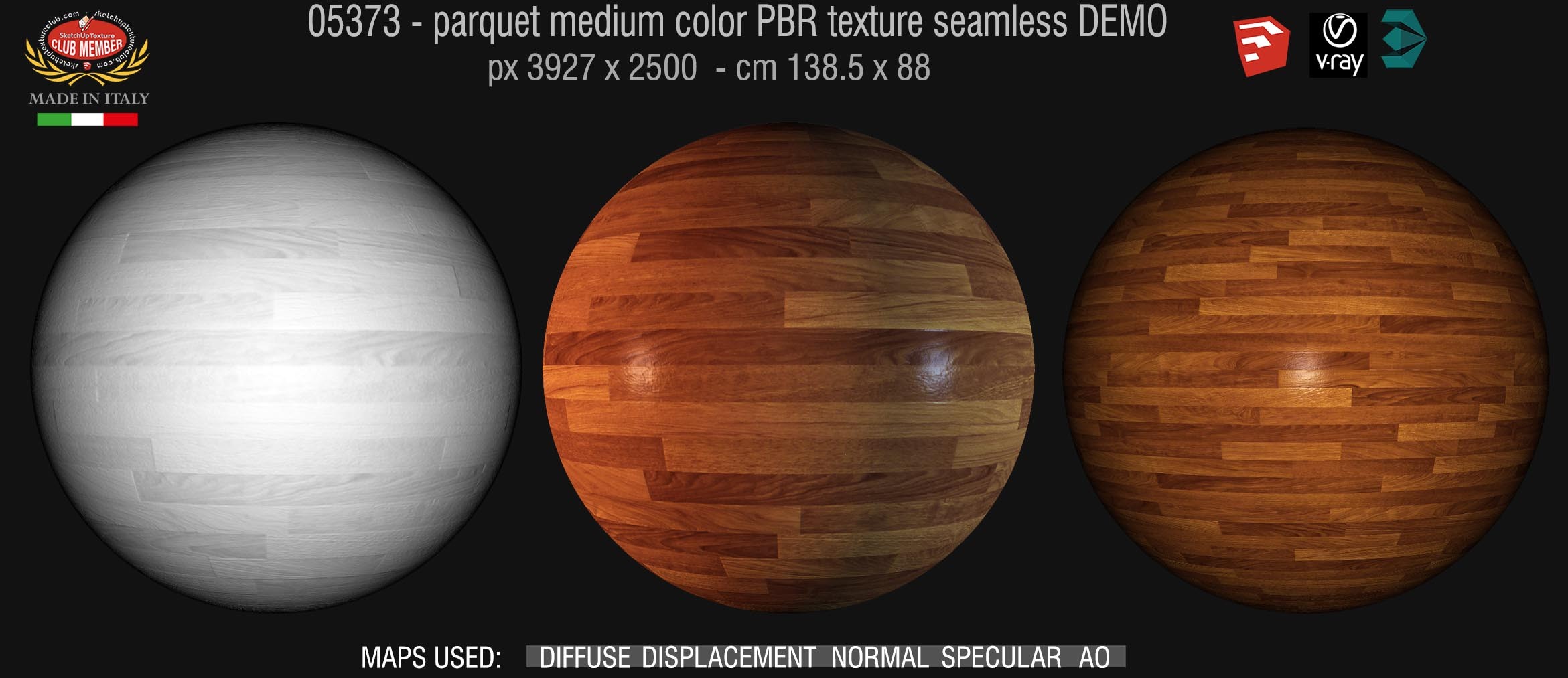 05373 parquet medium color PBR texture seamless DEMO