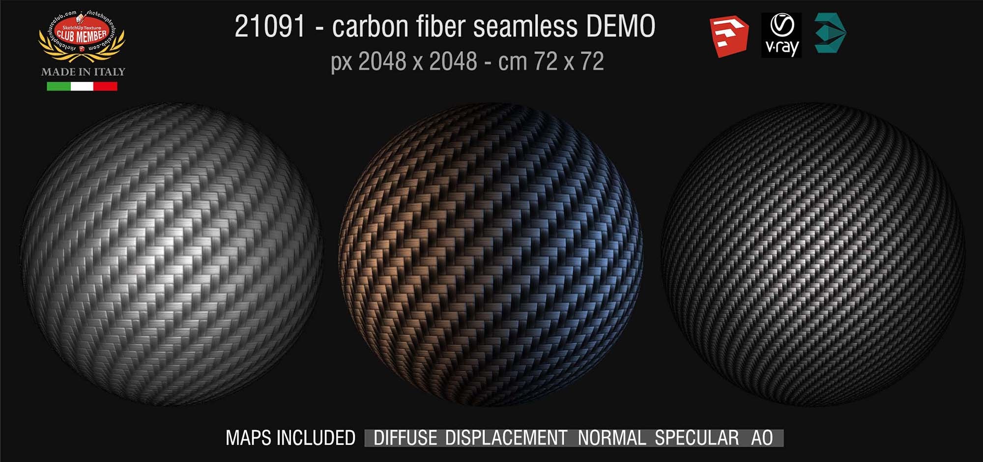 21091 Carbon fiber PBR texture seamless DEMO