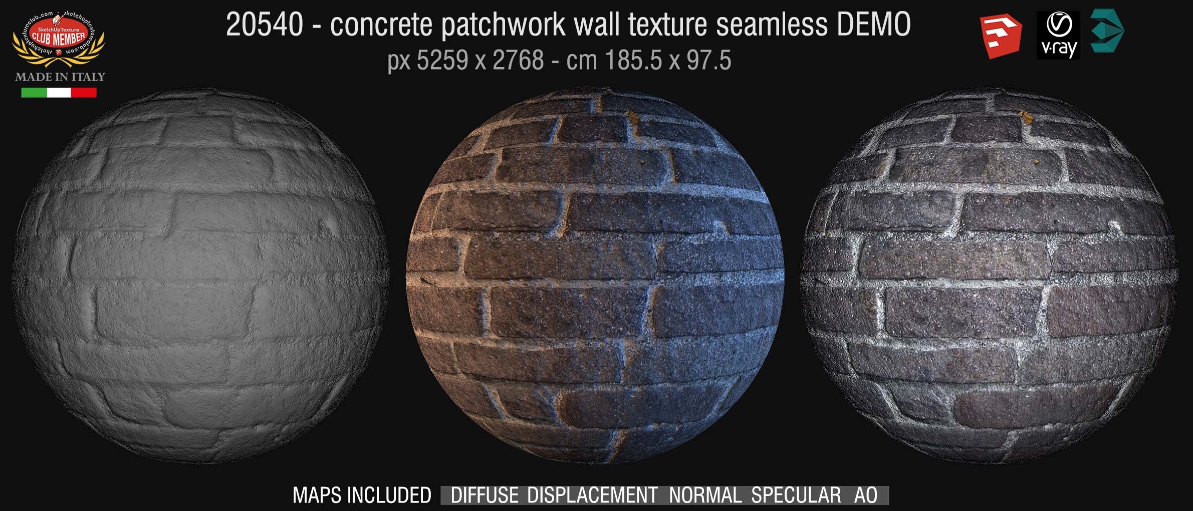 20540 HR street paving cobblestone texture DEMO