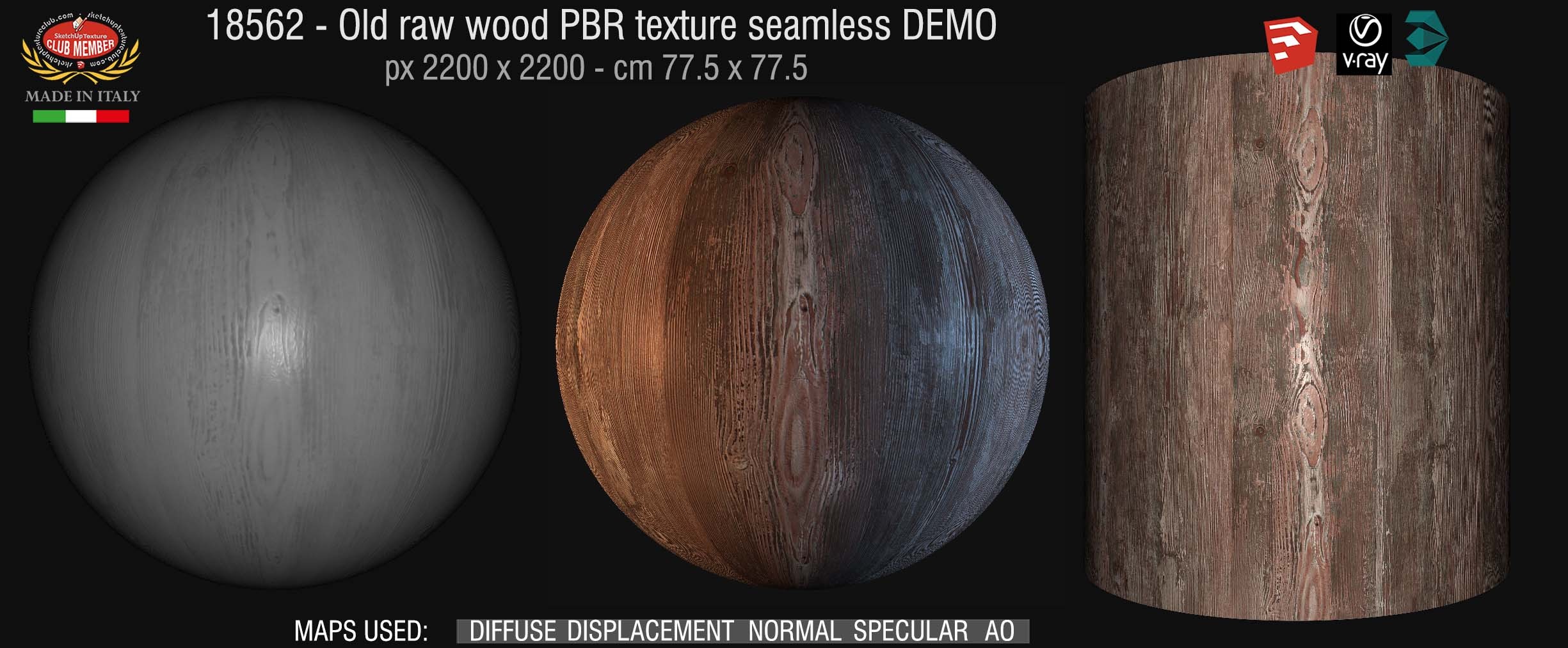 18562 Old raw wood texture seamless DEMO