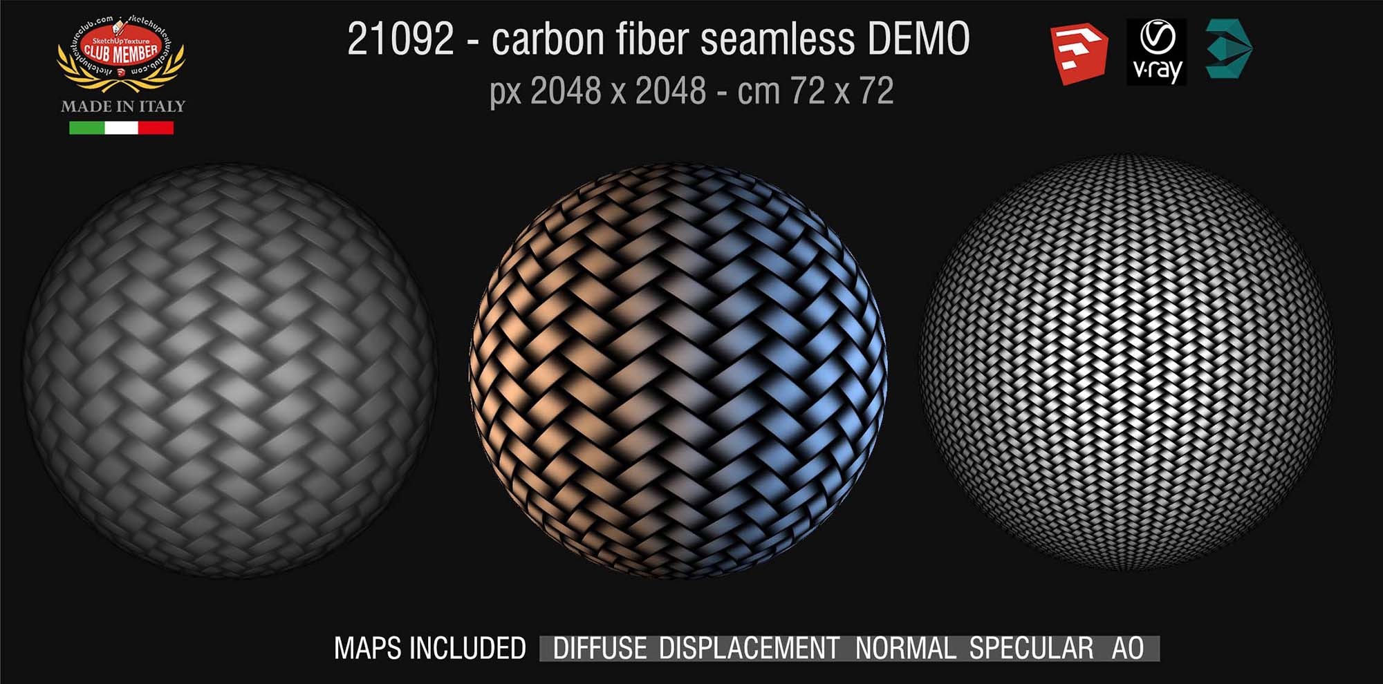21092 Carbon fiber PBR texture seamless DEMO