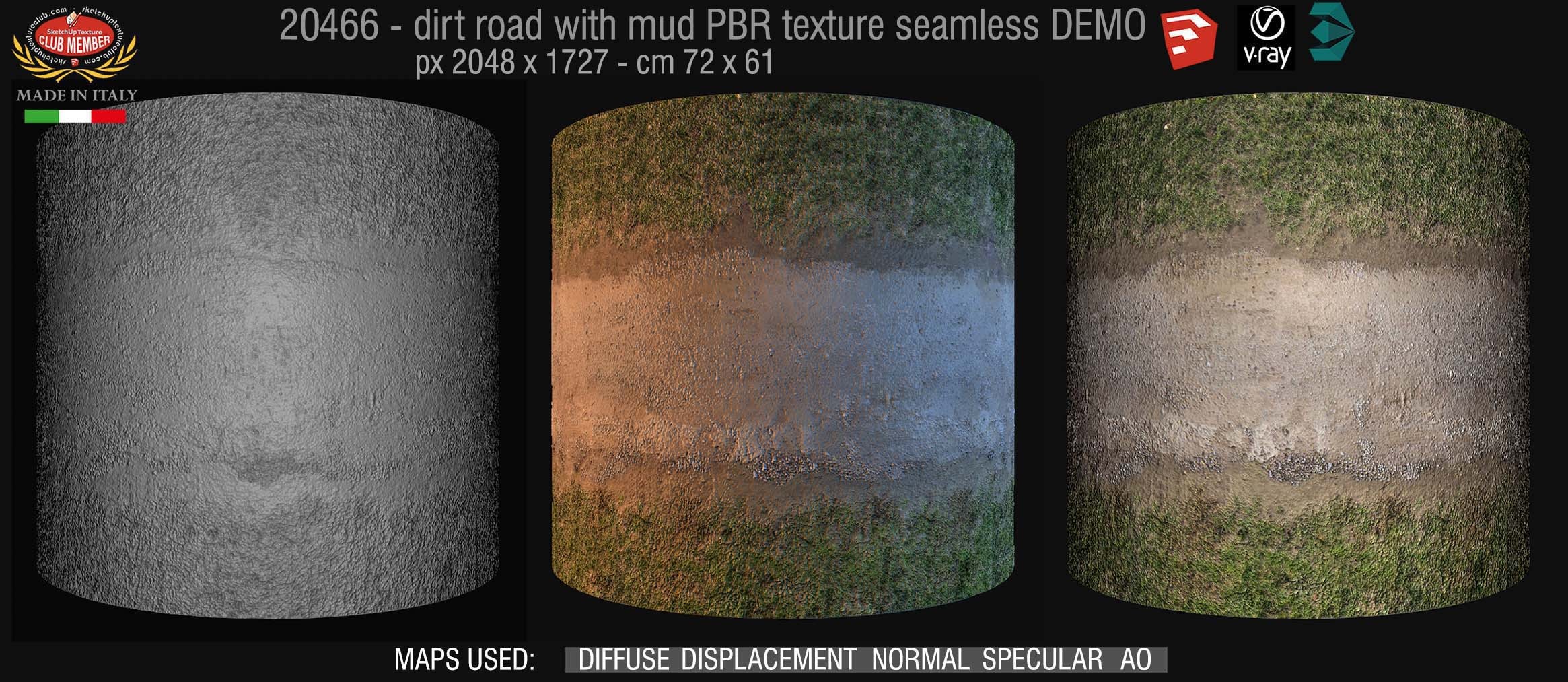 20466 dirt road PBR texture seamless DEMO