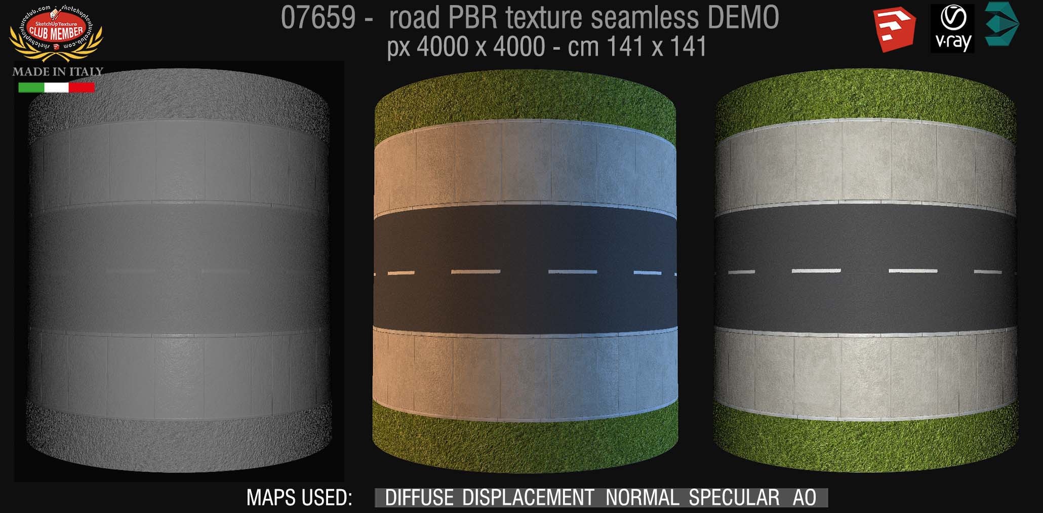 07659 road PBR texture seamless DEMO