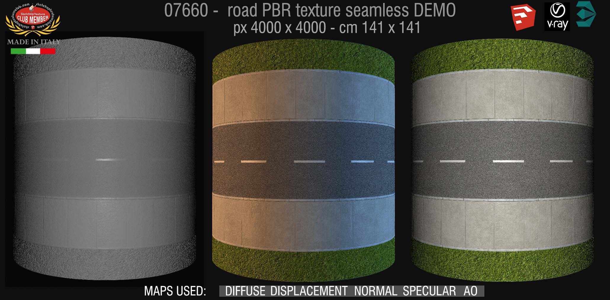 07660 road PBR texture seamless DEMO