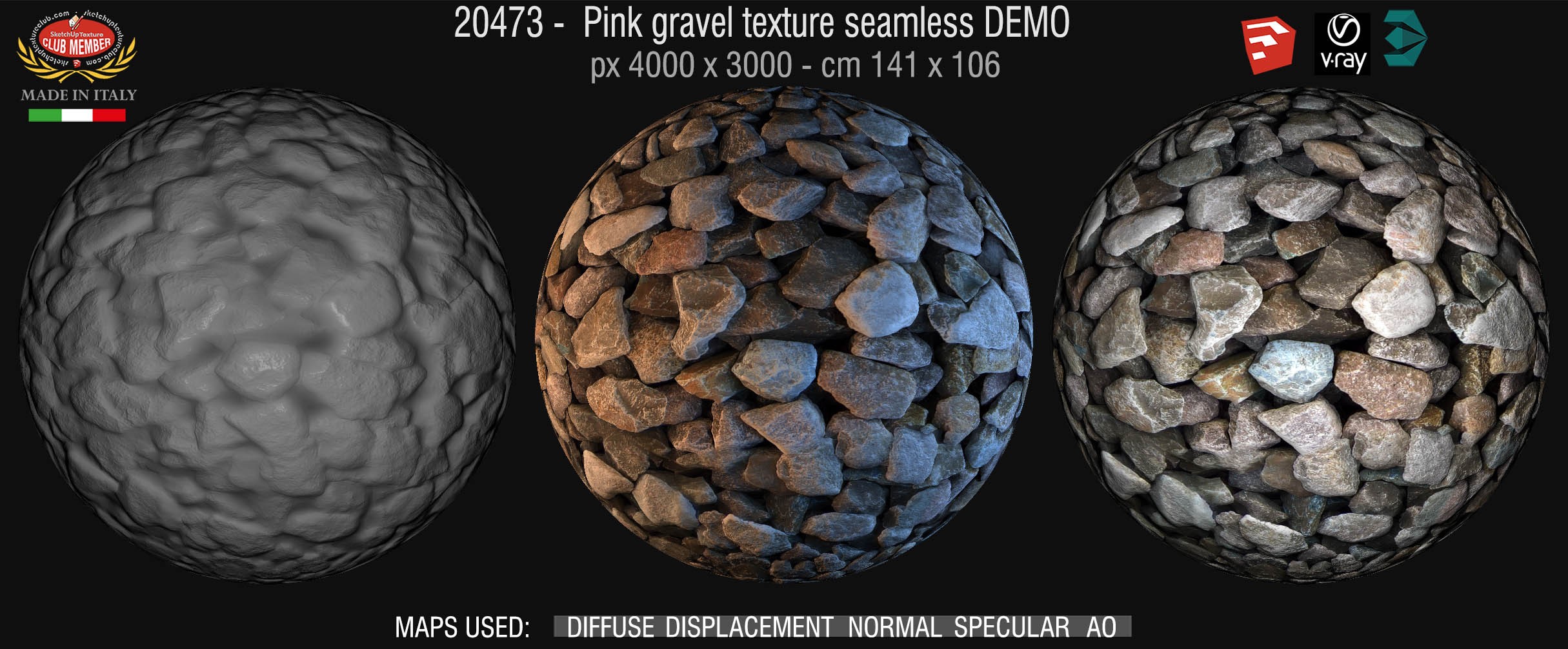 20473 Pebbles texture + mpas  DEMO