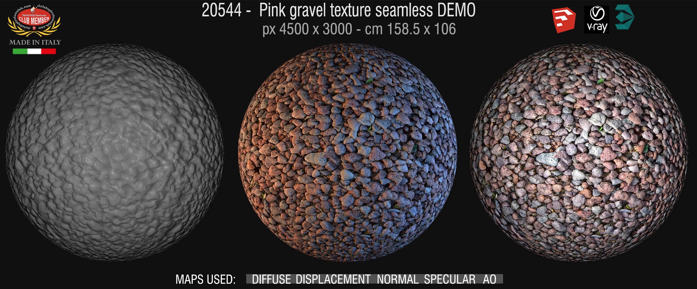 20544 pink gravel texture + maps DEMO