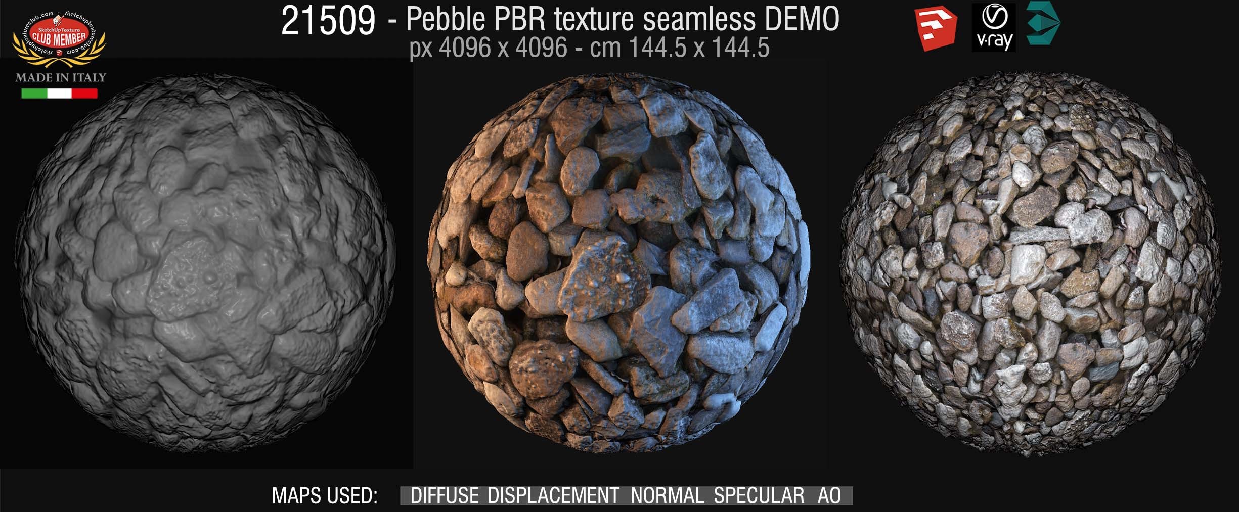 21509 Pebbles PBR texture texture DEMO