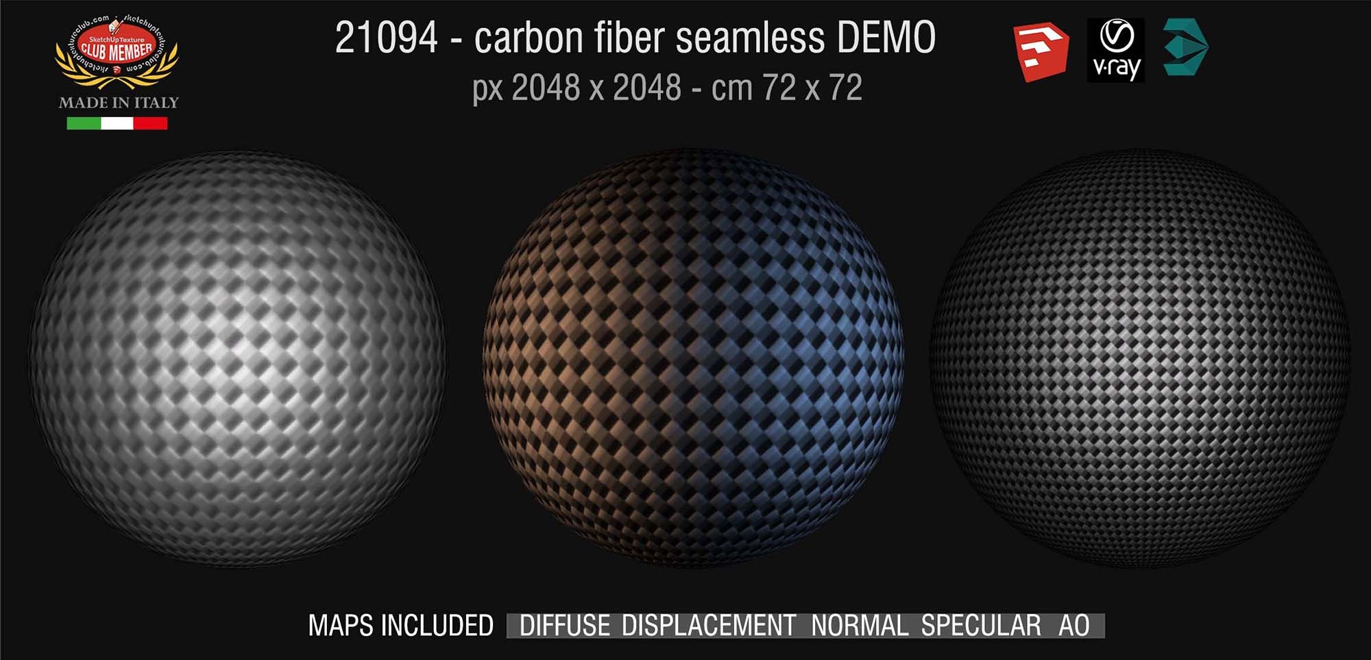 21094 Carbon fiber PBR texture seamless DEMO