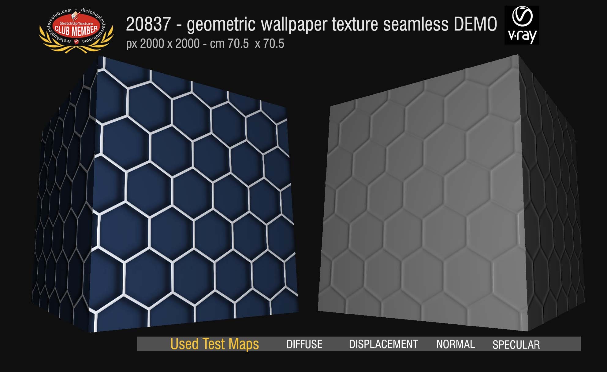 20837 Geometric wallpaper texture seamless and Maps DEMO