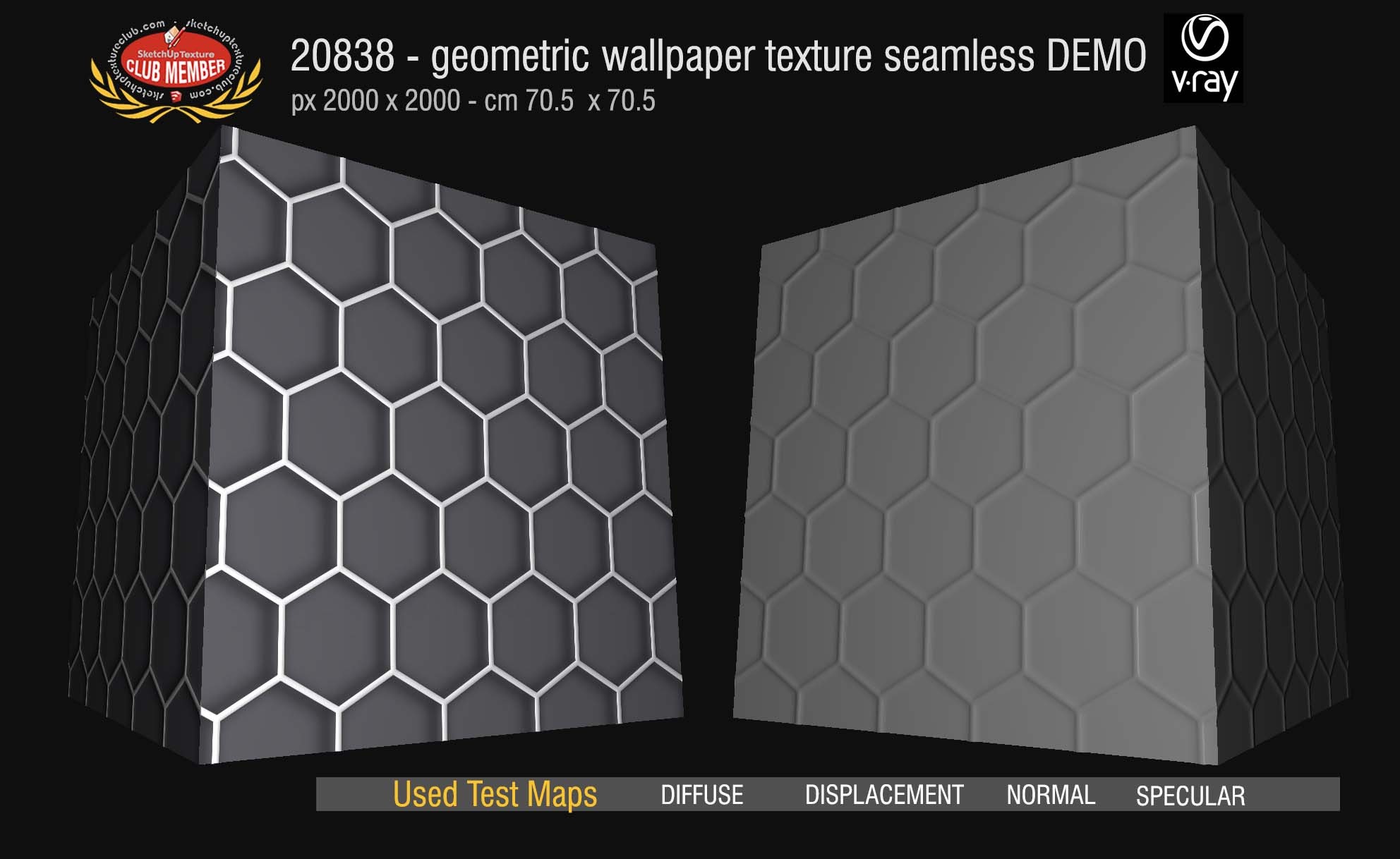 20838 Geometric wallpaper texture seamless and Maps DEMO