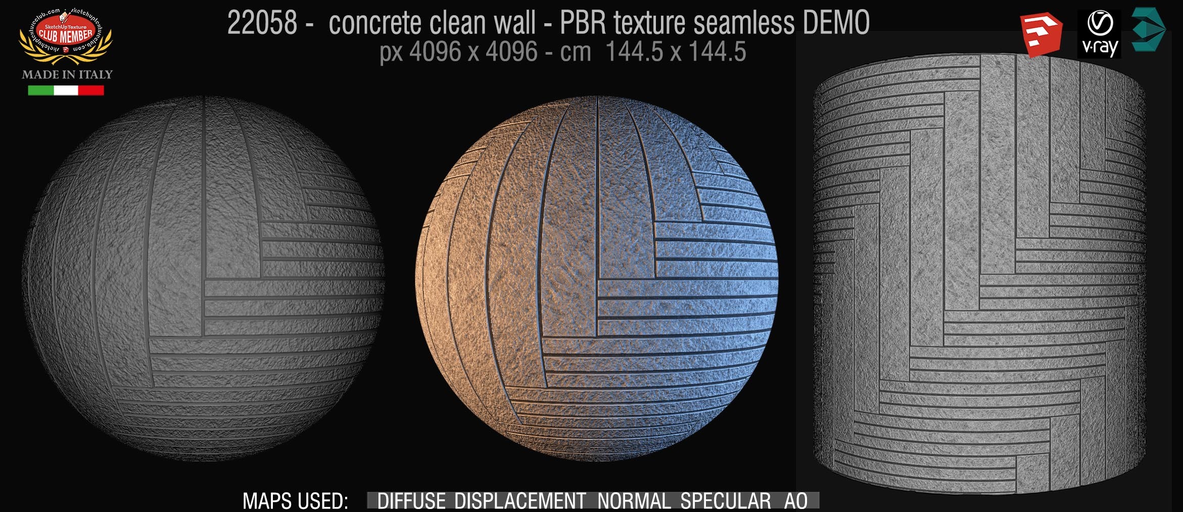 22058 concrete clean wall pbr texture-seamless DEMO