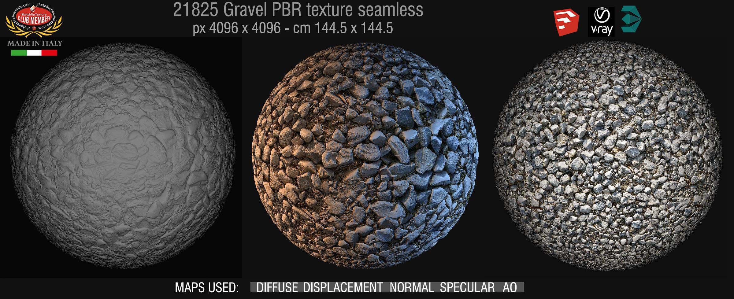 21825 Gravel PBR texture seamless DEMO