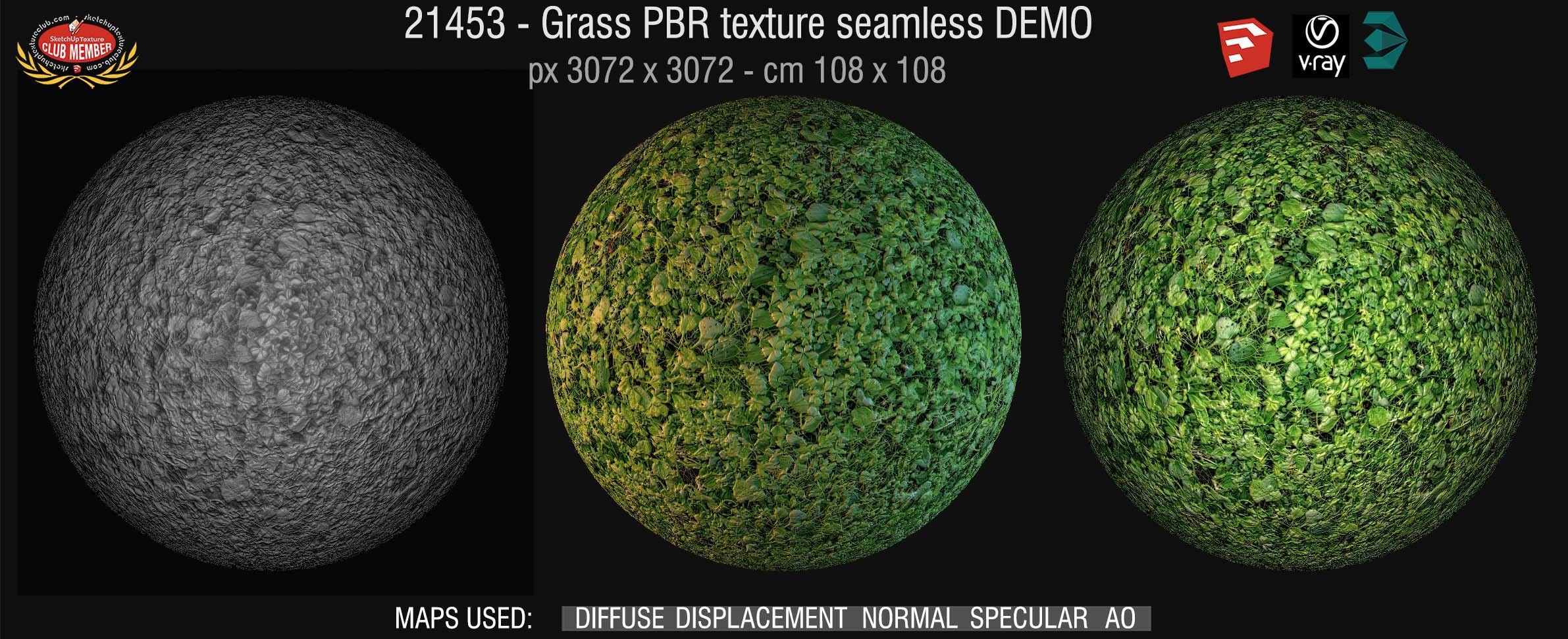 21453 Grass PBR texture seamless DEMO