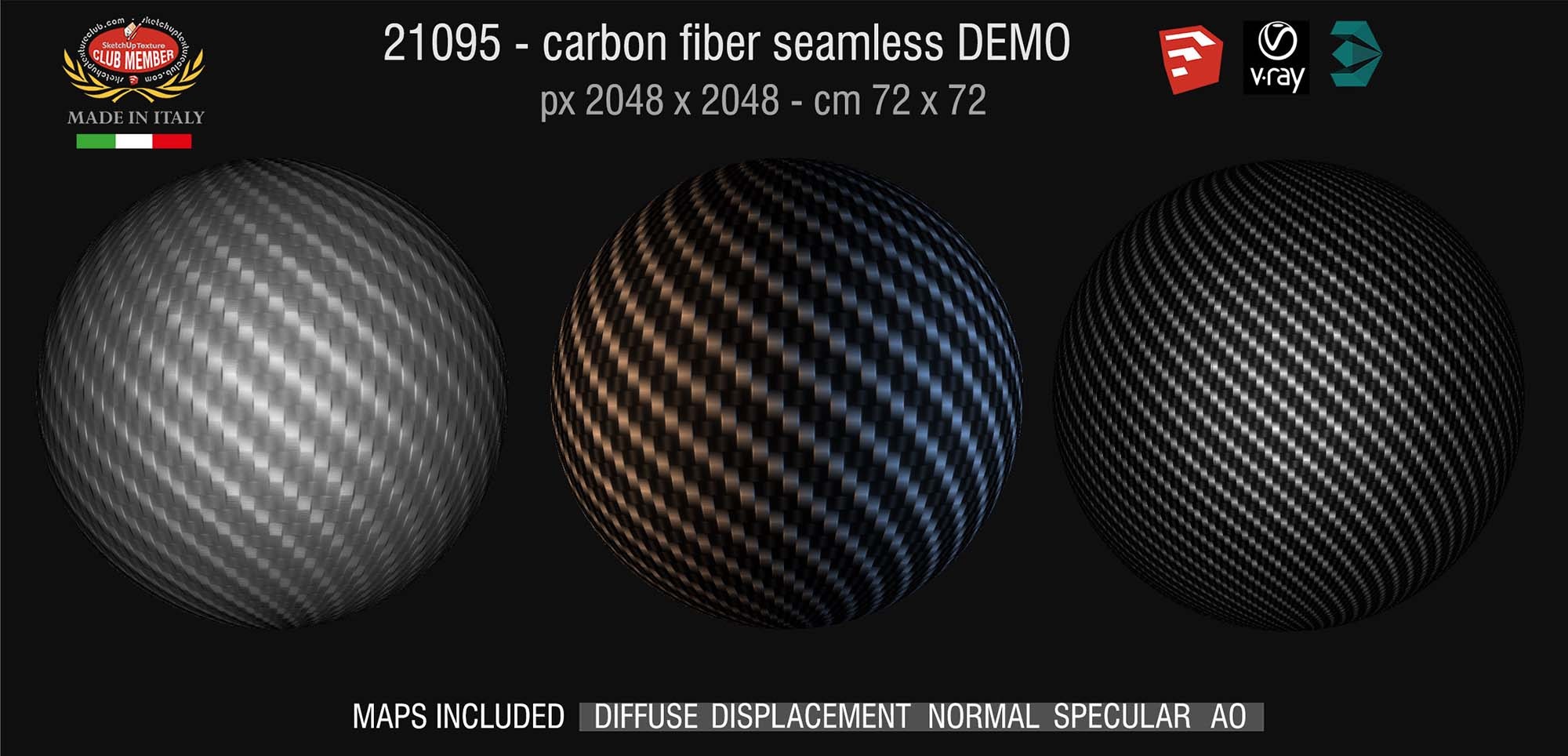 21095 Carbon fiber PBR texture seamless DEMO