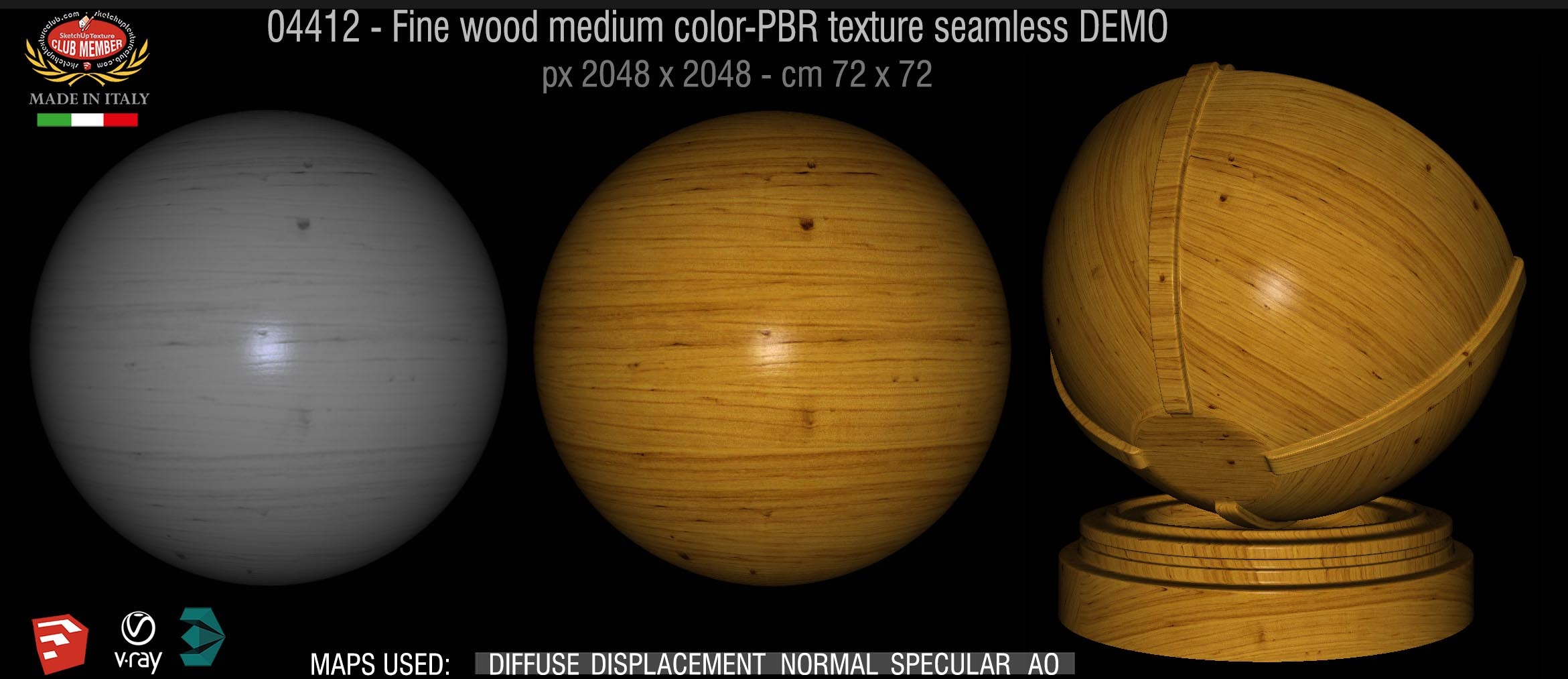 04412 Fine wood medium color-PBR texture seamless DEMO