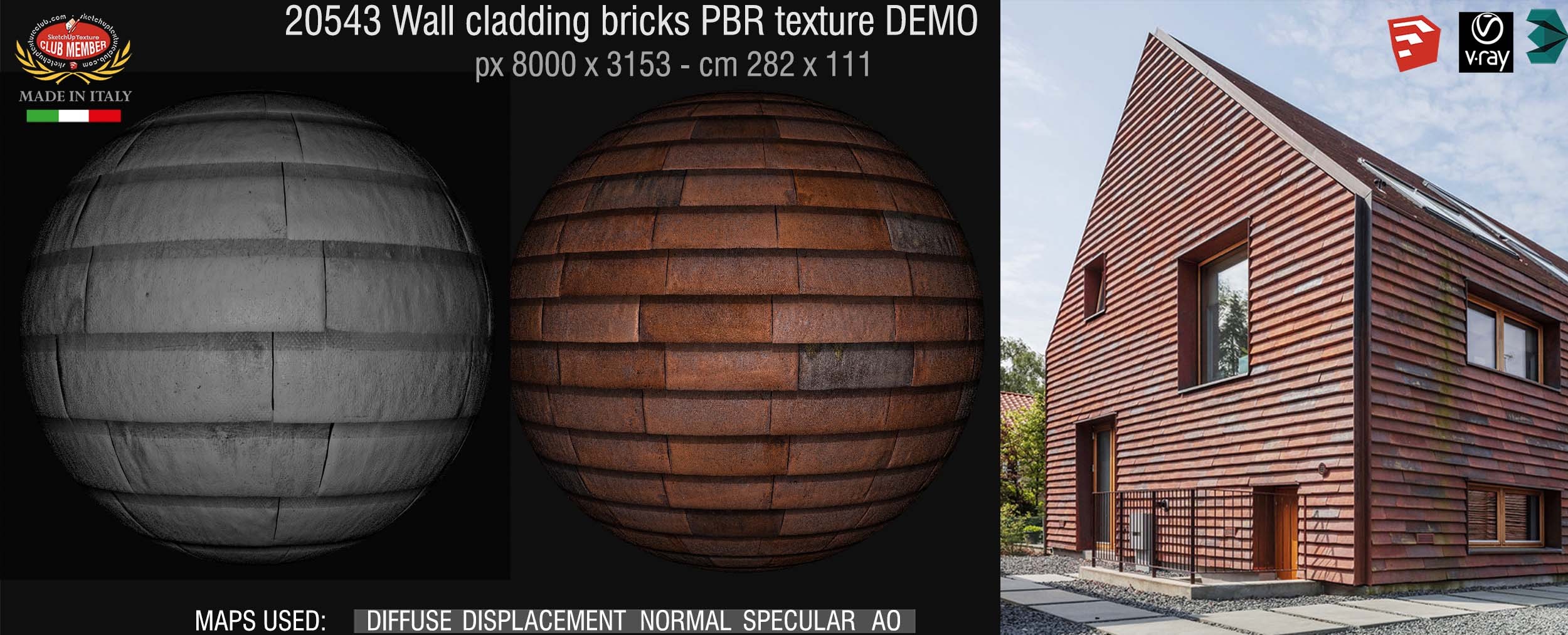 21543 wall cladding bricks PBR texture seamless DEMO