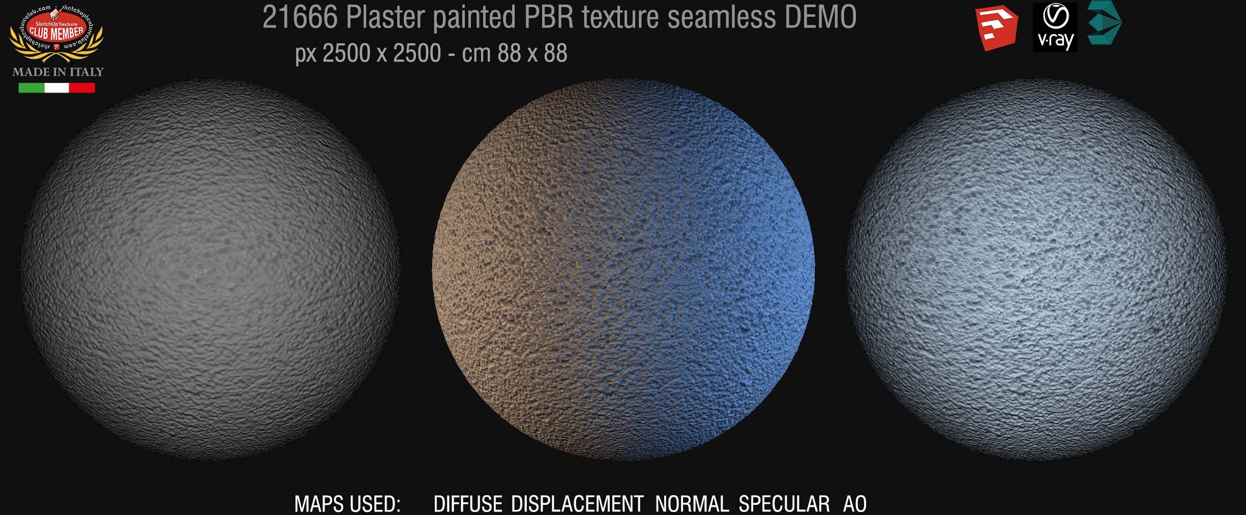21666 plaster painted PBR texture seamless DEMO