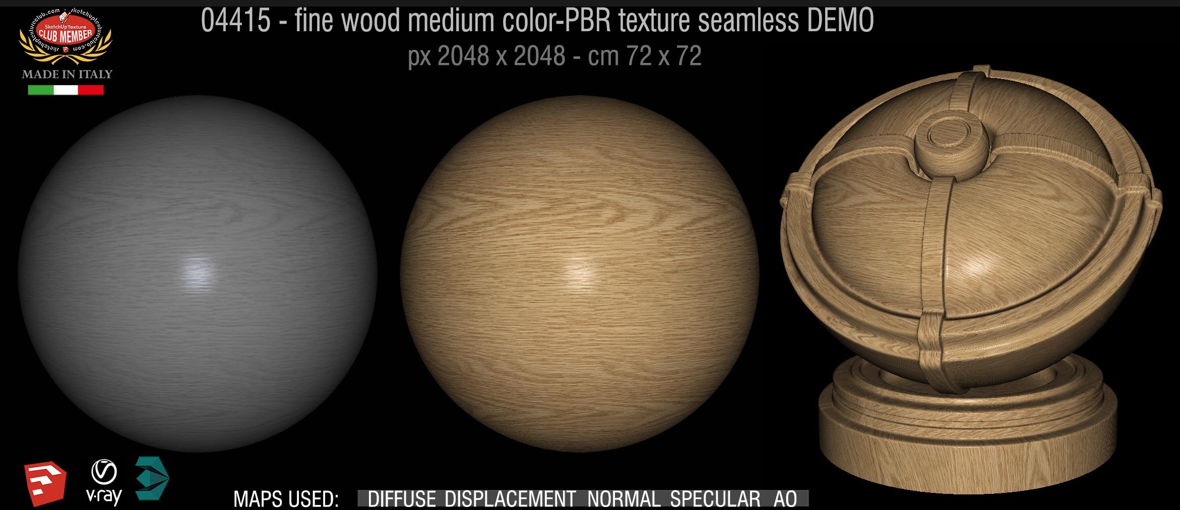 04415 Fine wood medium color-PBR texture seamless DEMO