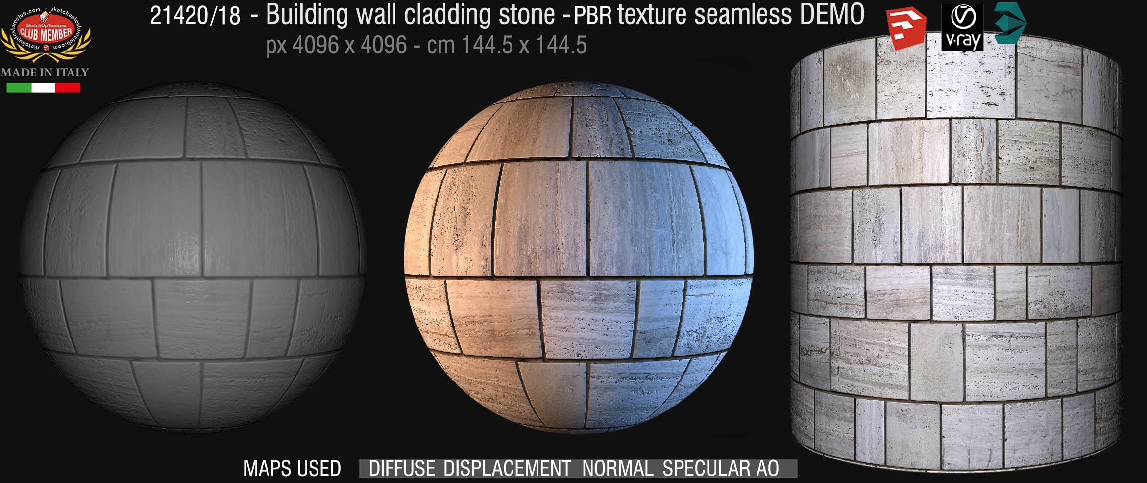 21420 18_travertine wall cladding pbr texture seamless DEMO