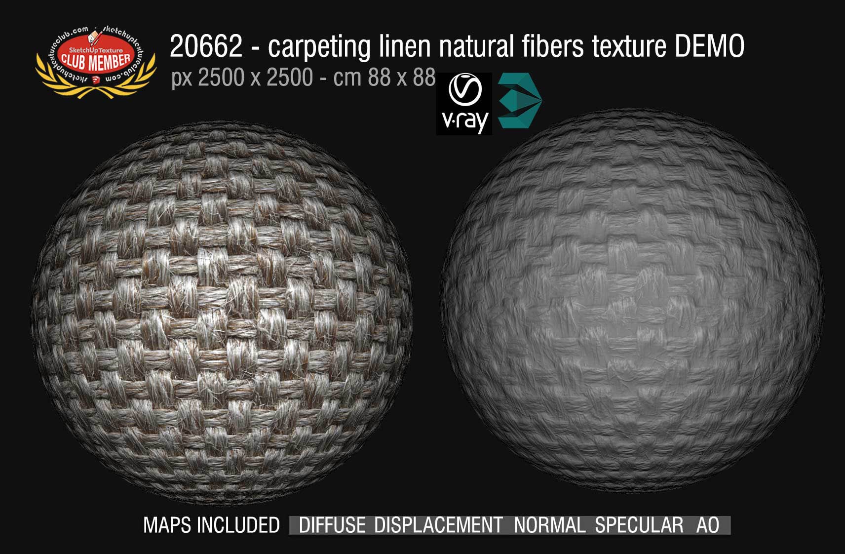 20662 Carpeting linen natural fibers texture DEMO