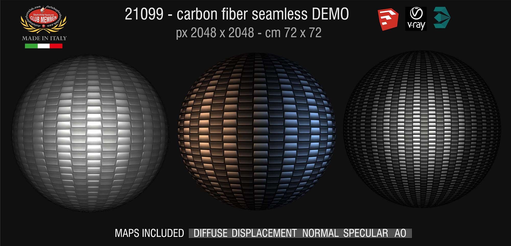 21099 Carbon fiber PBR texture seamless DEMO