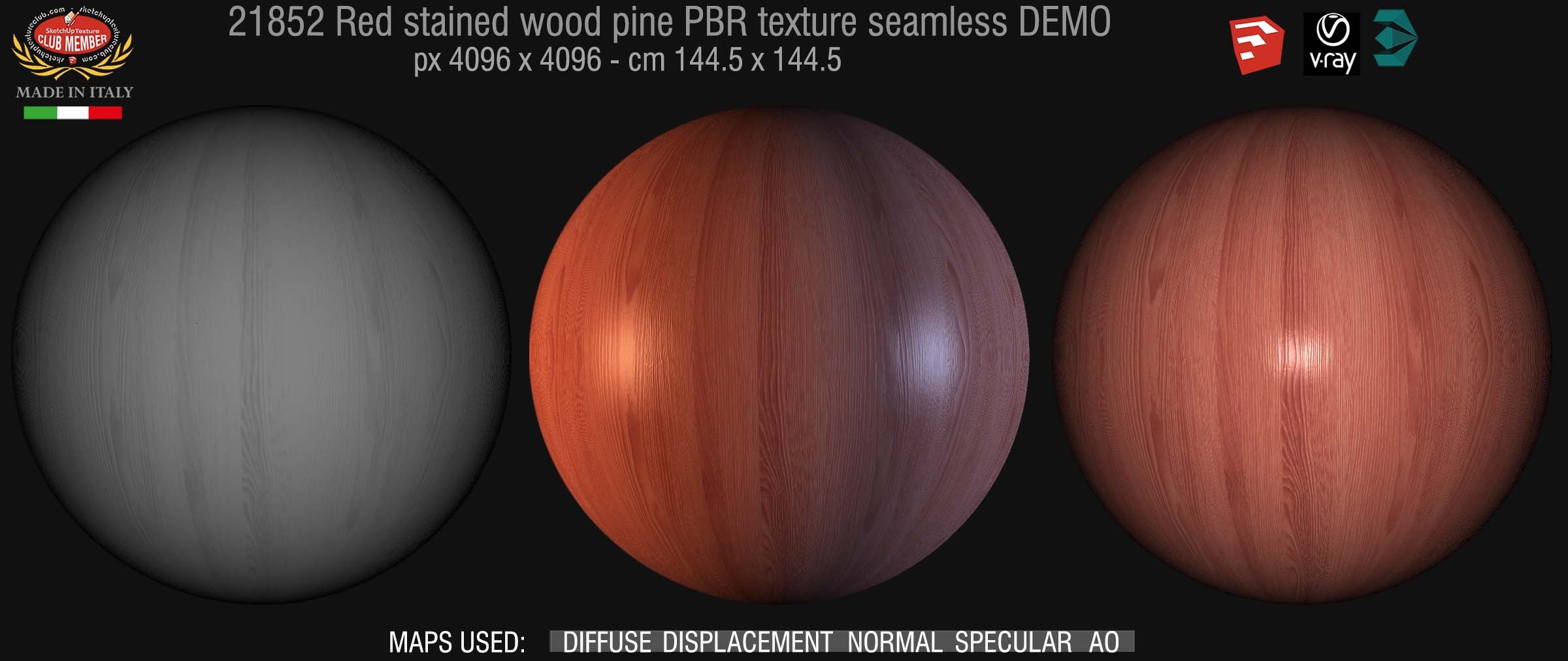 21852 green stained wood pine PBR texture seamless DEMO