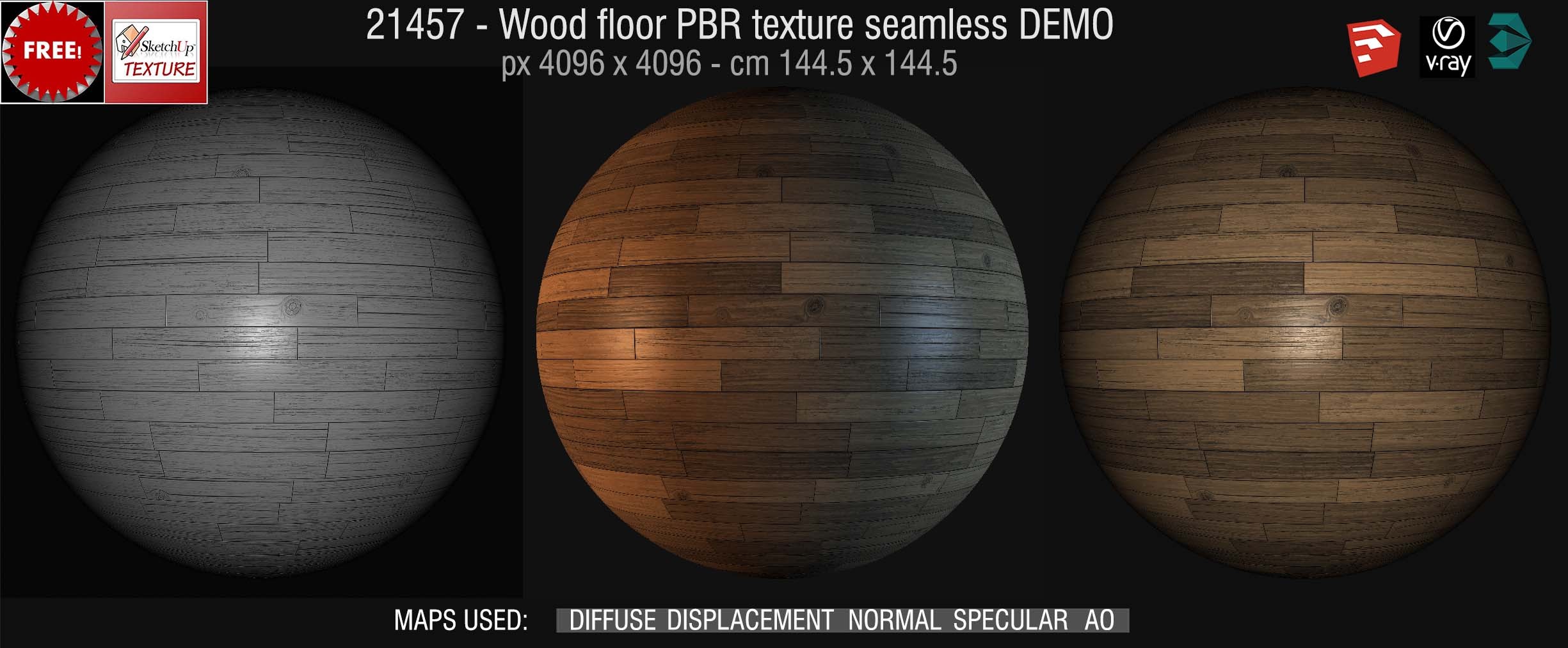 21457 wood floor PBR texture seamless DEMO