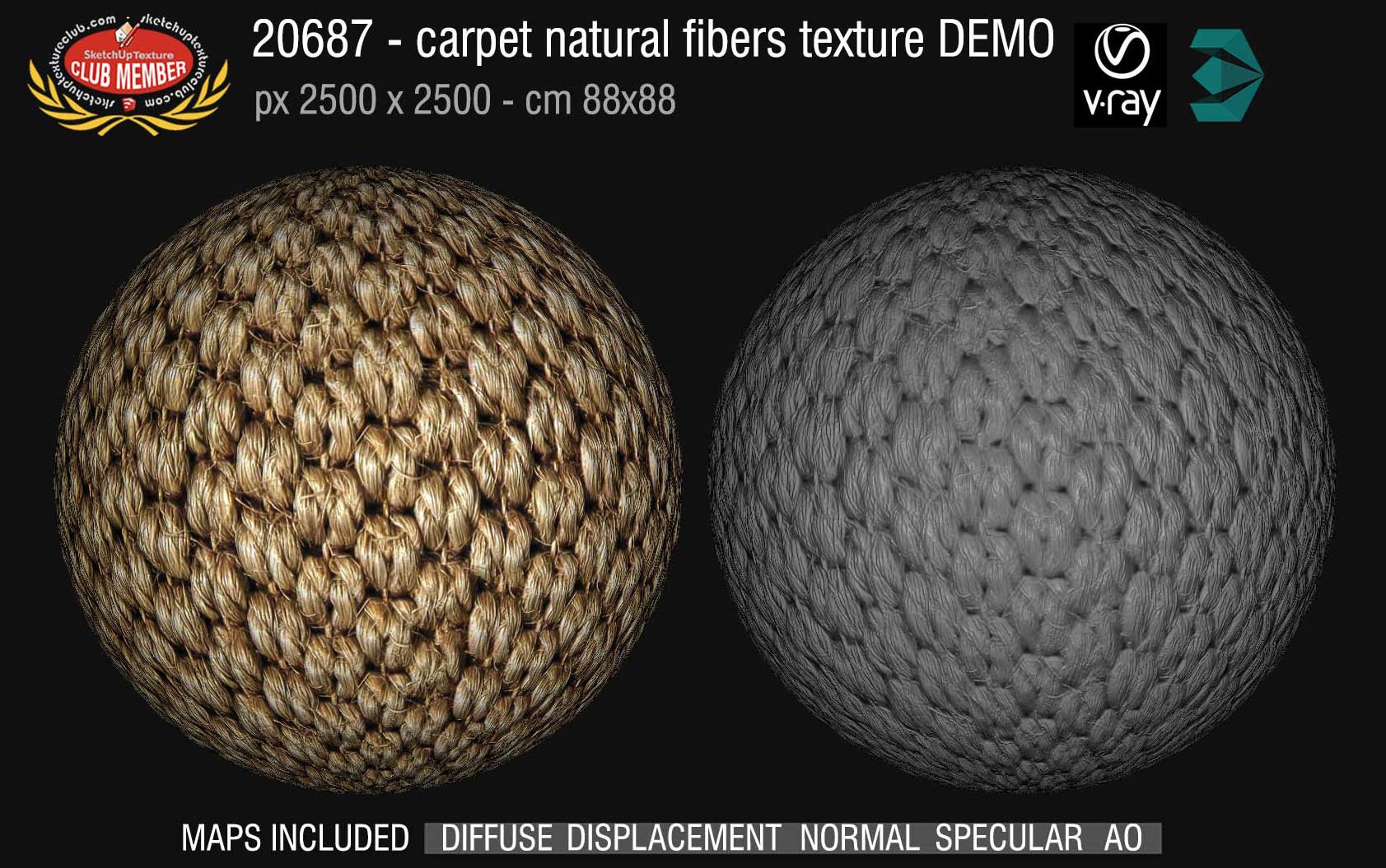 20687  Carpeting natural fibers texture DEMO