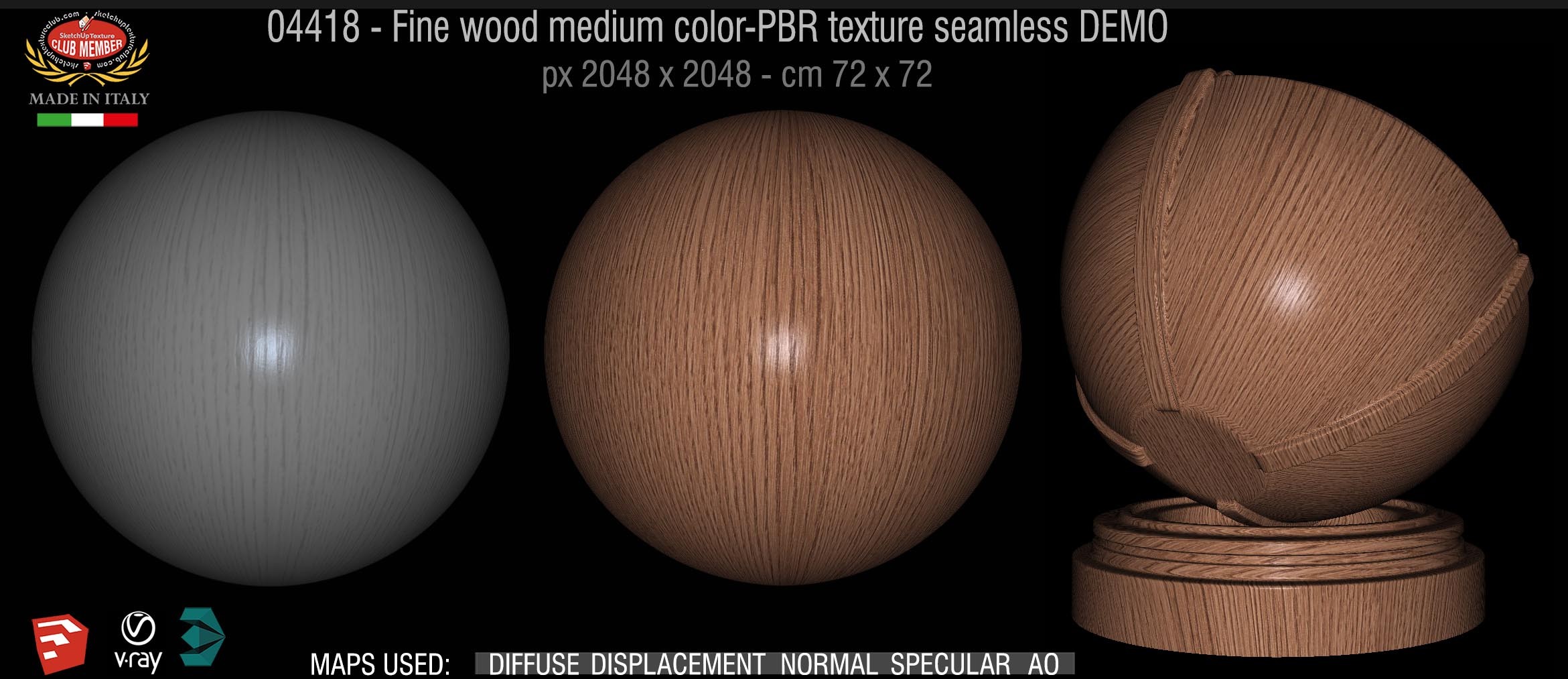 04418 Fine wood medium color-PBR texture seamless DEMO