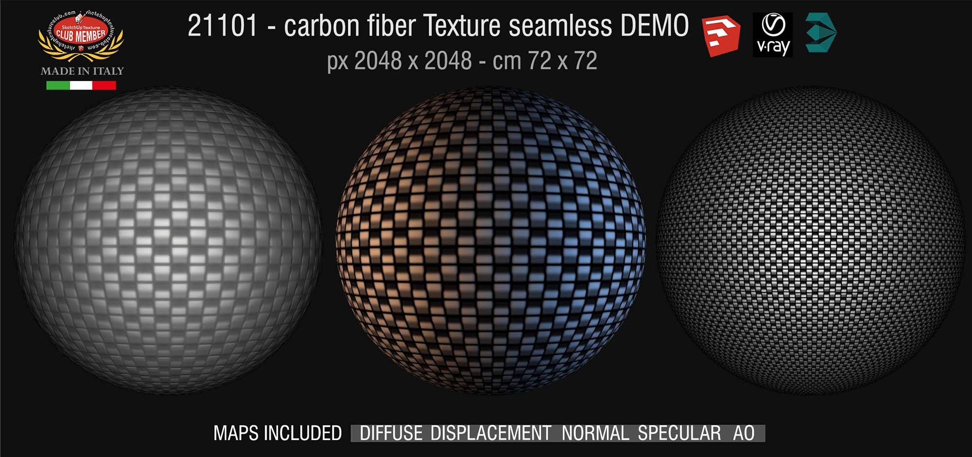 21101 Carbon fiber texture PBR seamless DEMO