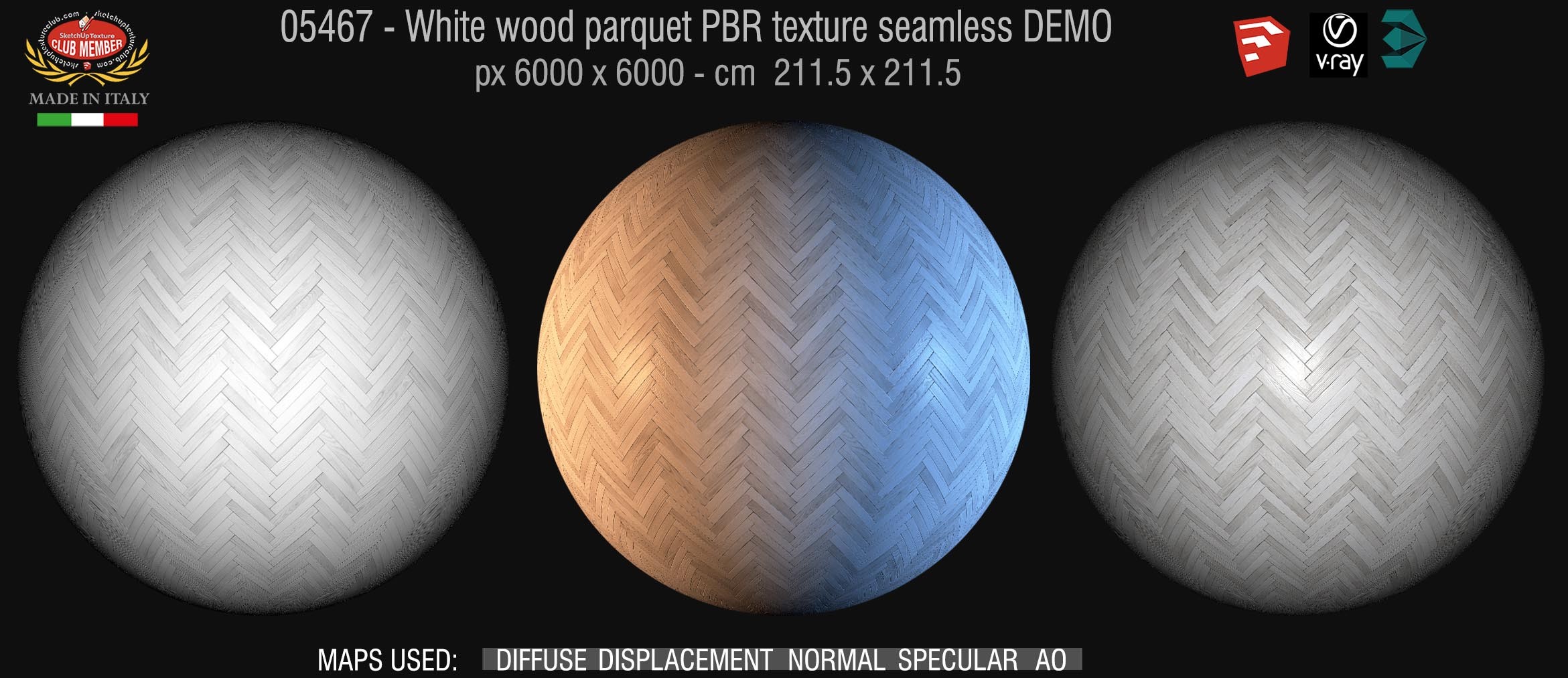 22_white herringbone parquet PBR texture seamless DEMO