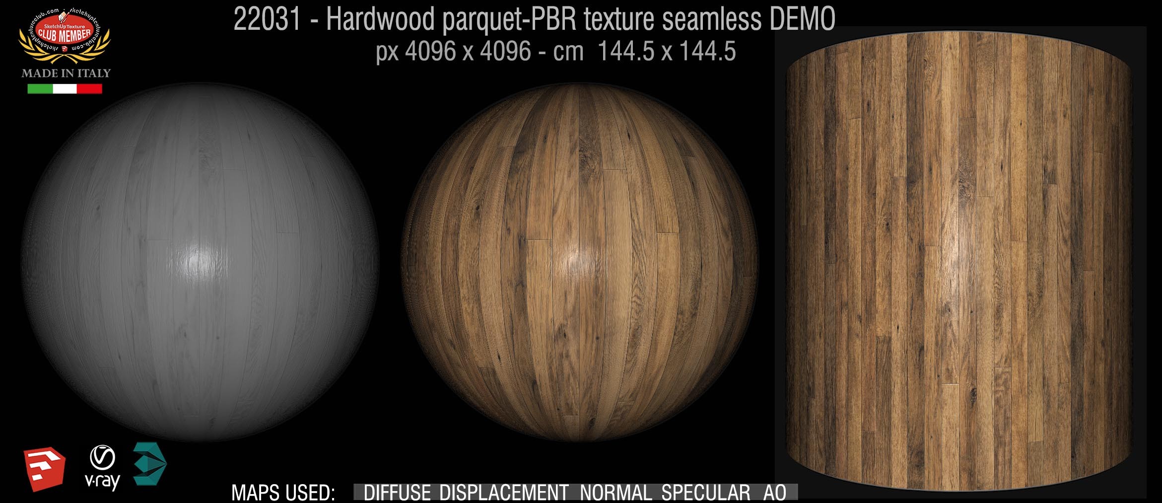 22031 Hardwood parquet - PBR texture-seamless DEMO