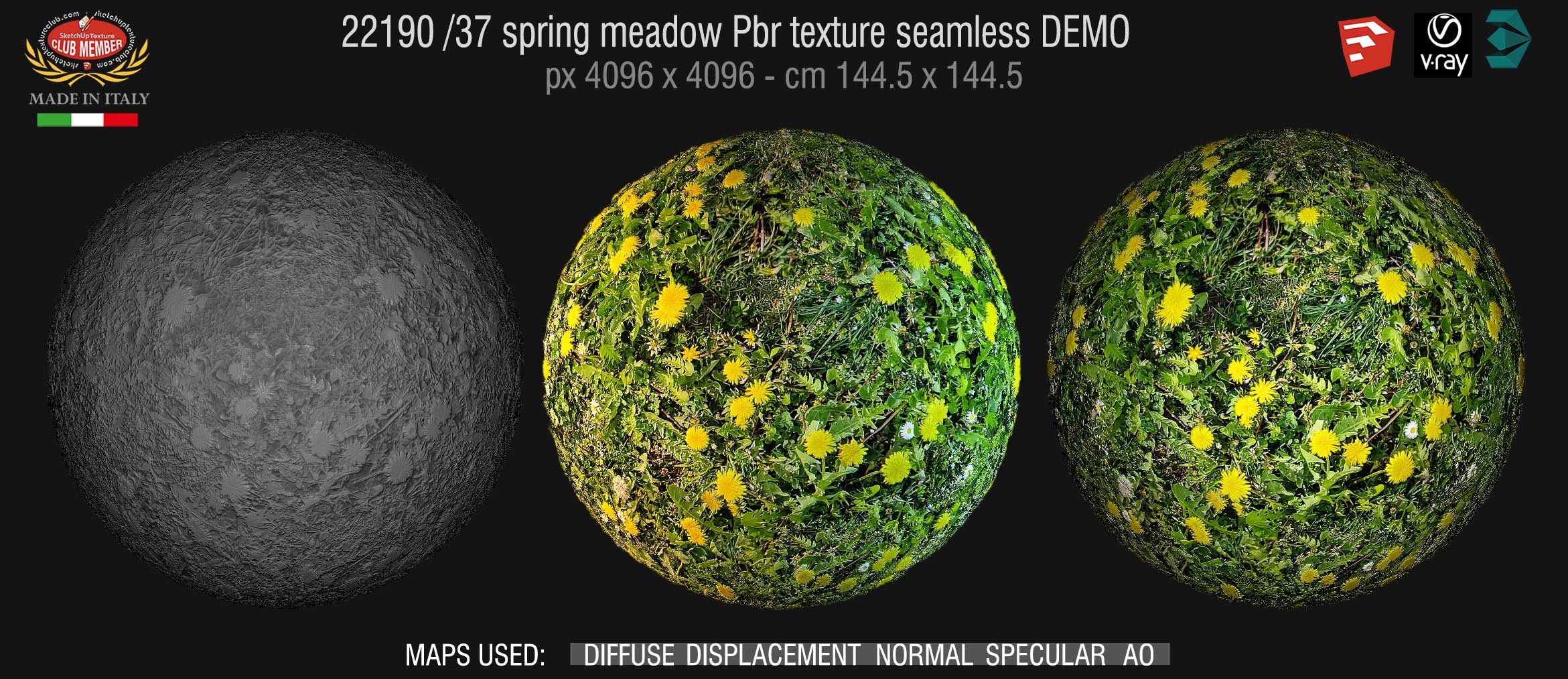 22190 /37 spring meadow pbr texture-semaless DEMO