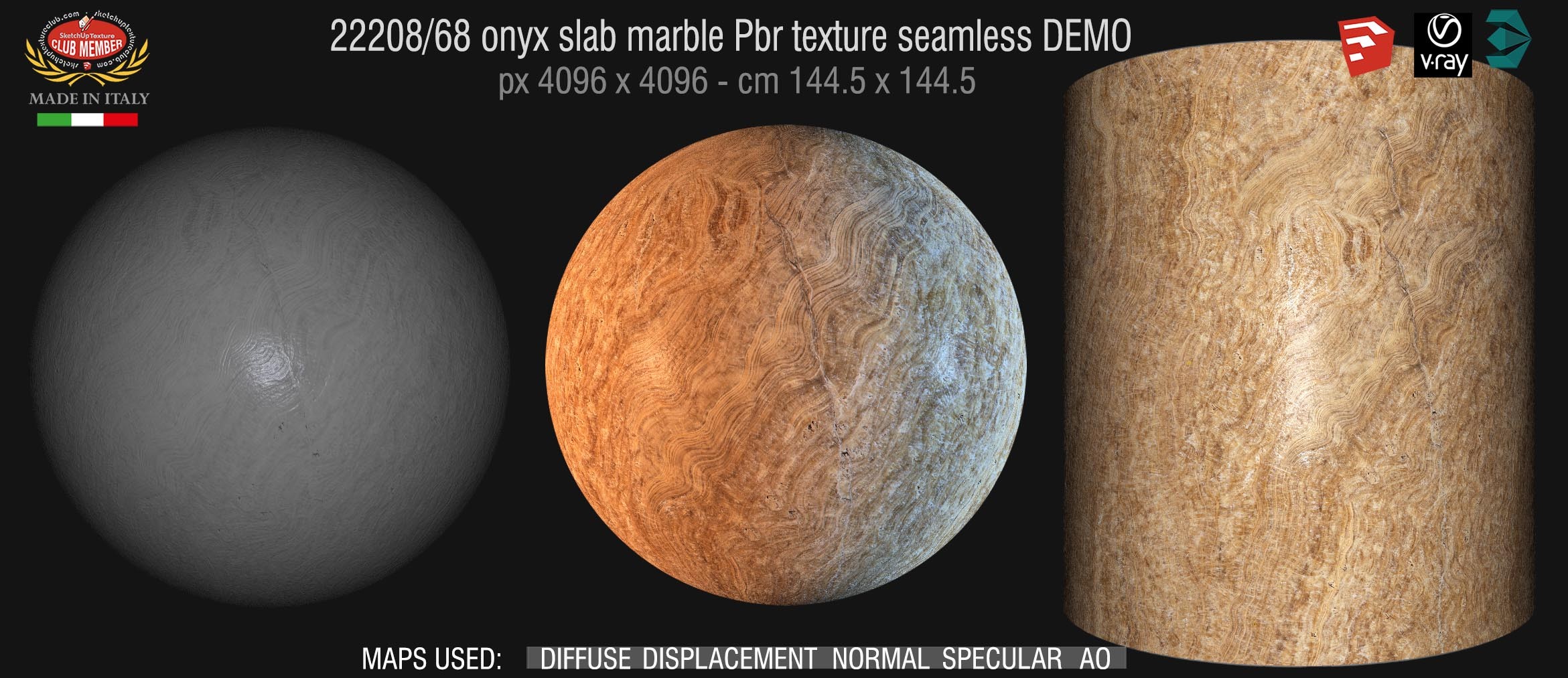 22208/68 onyx slab marble Pbr texture seamless DEMO
