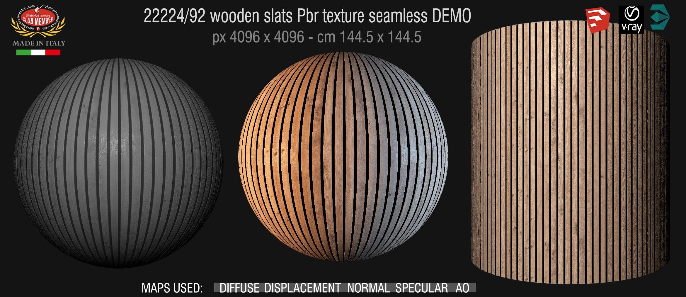 22224_92 wooden slats Pbr texture seamless DEMO