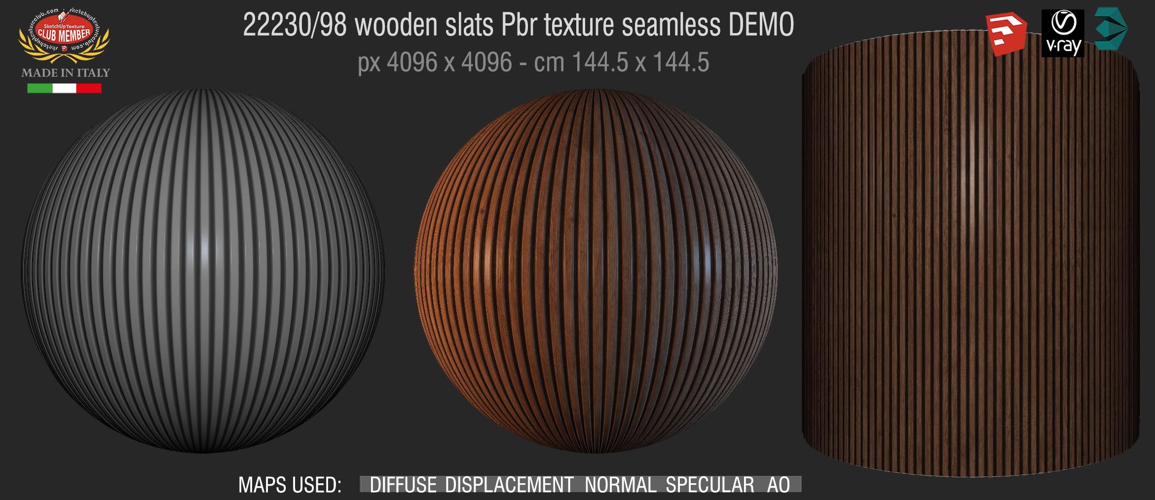 22230/98 wooden slats Pbr texture seamless DEMO