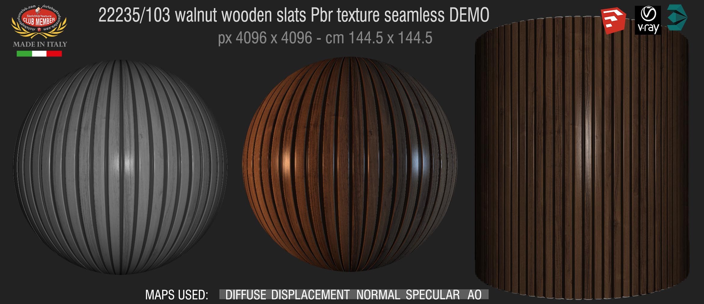 wooden slats Pbr texture seamless 22232