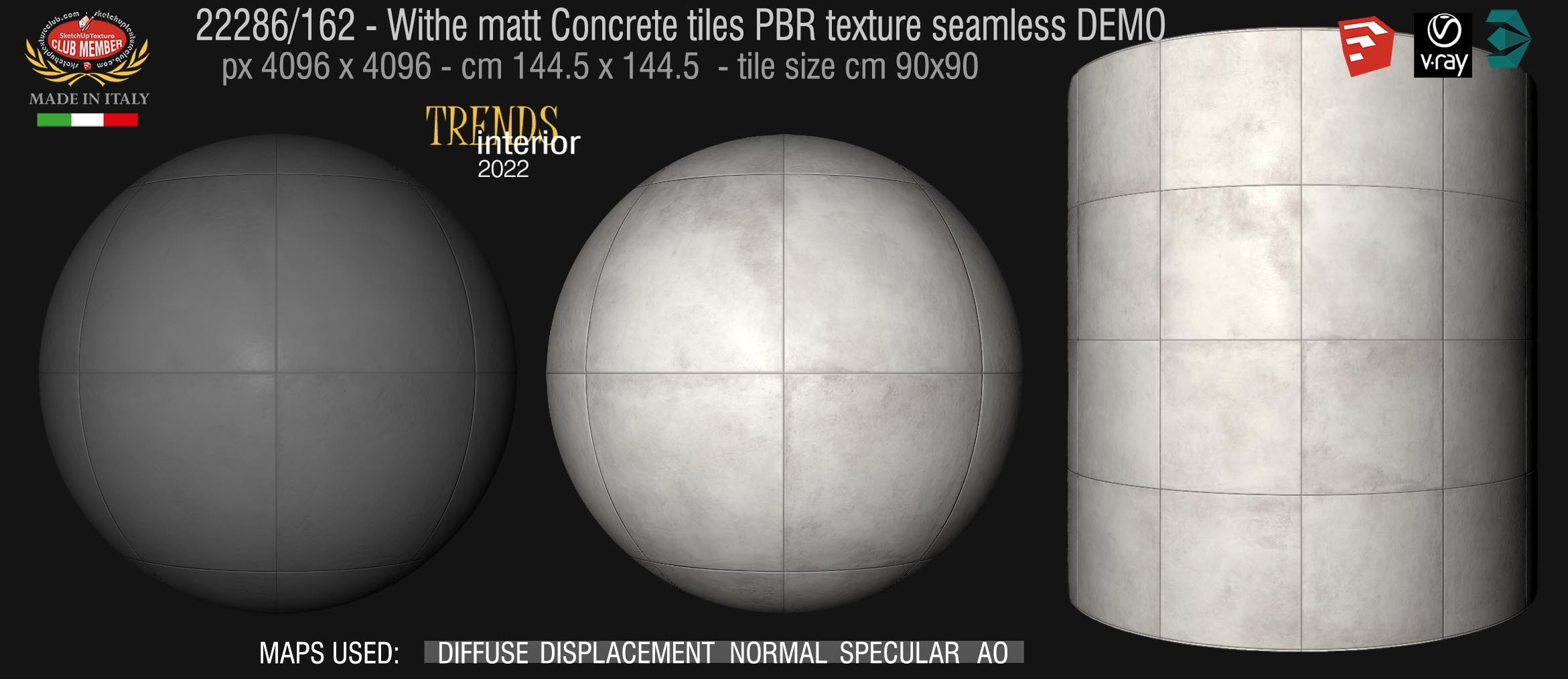 22286_162_Withe matt Concrete tiles PBR texture seamless DEMO