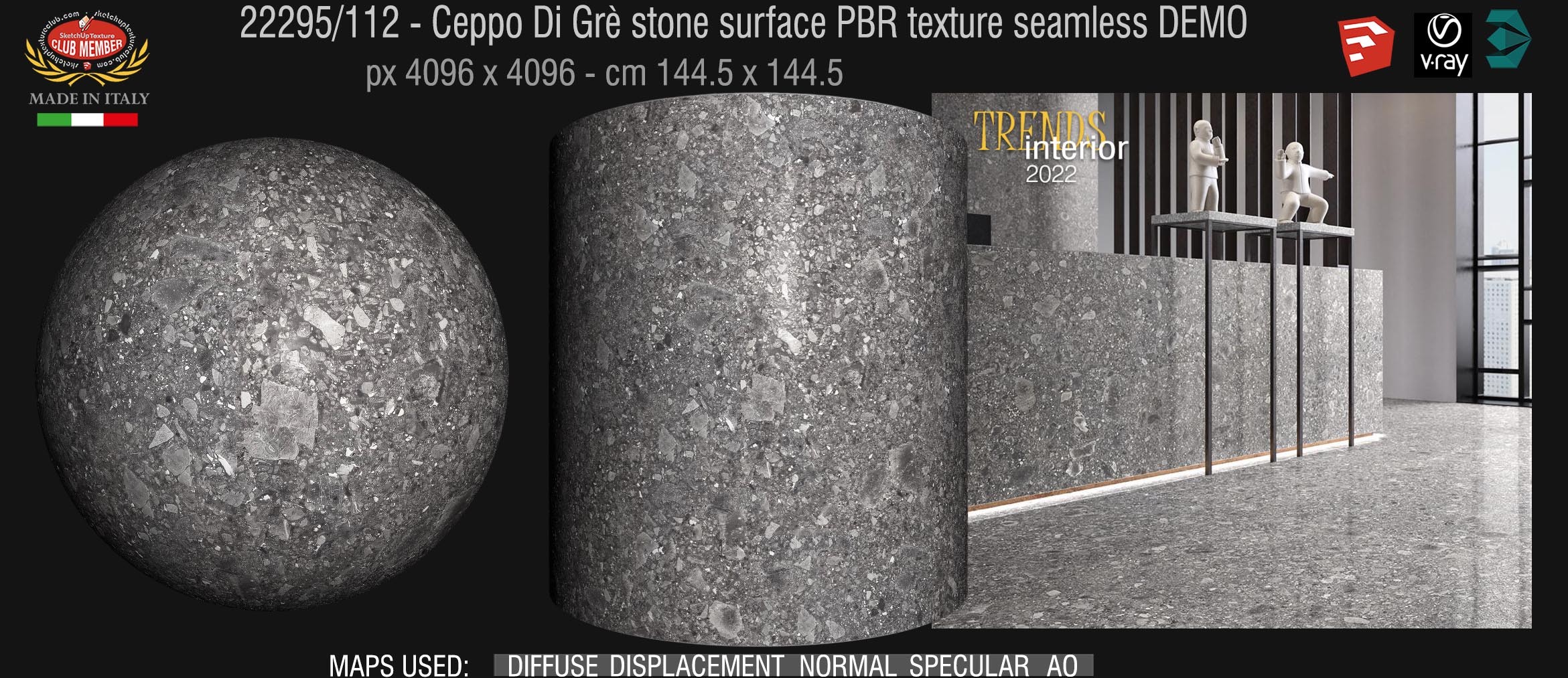 22295_112 Ceppo Di Grè stone surface PBR texture seamless DEMO