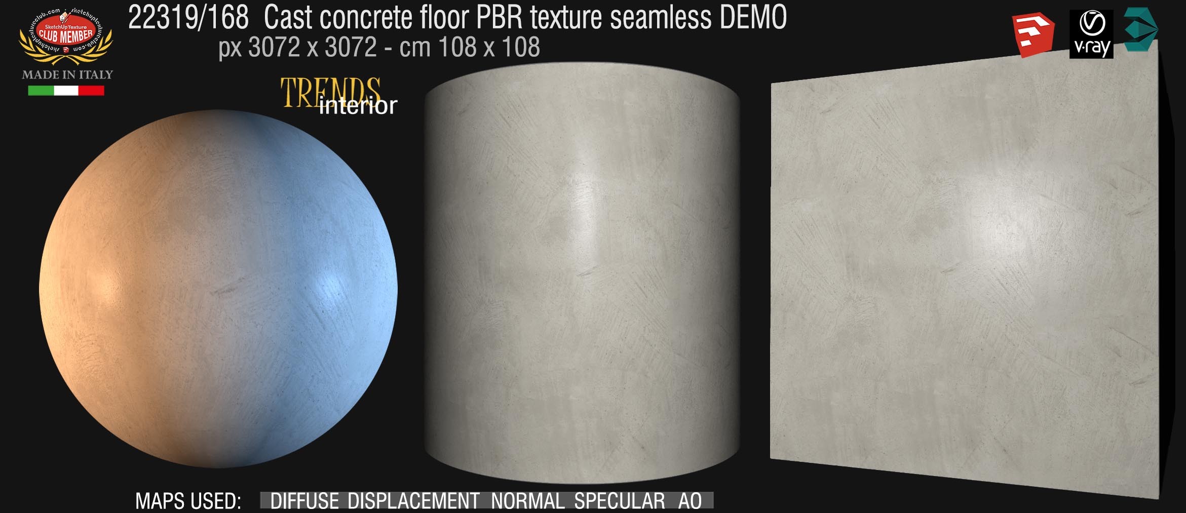 22319_168  Cast concrete floor PBR texture seamless DEMO