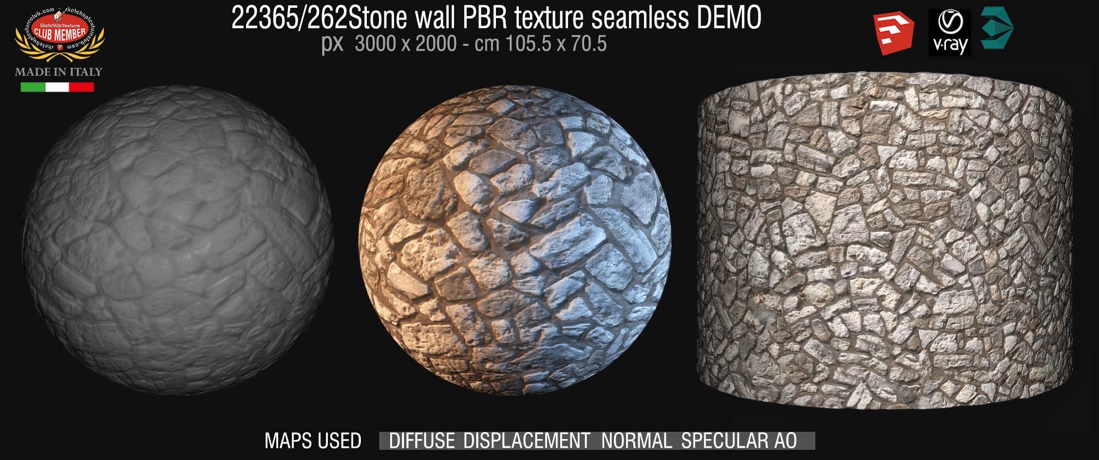 22365_262 stone wall pbr texture seamless DEMO