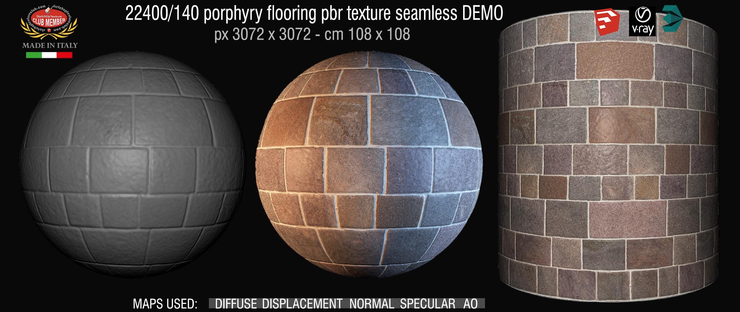 22400_140 porphyry flooring pbr texture seamless DEMO