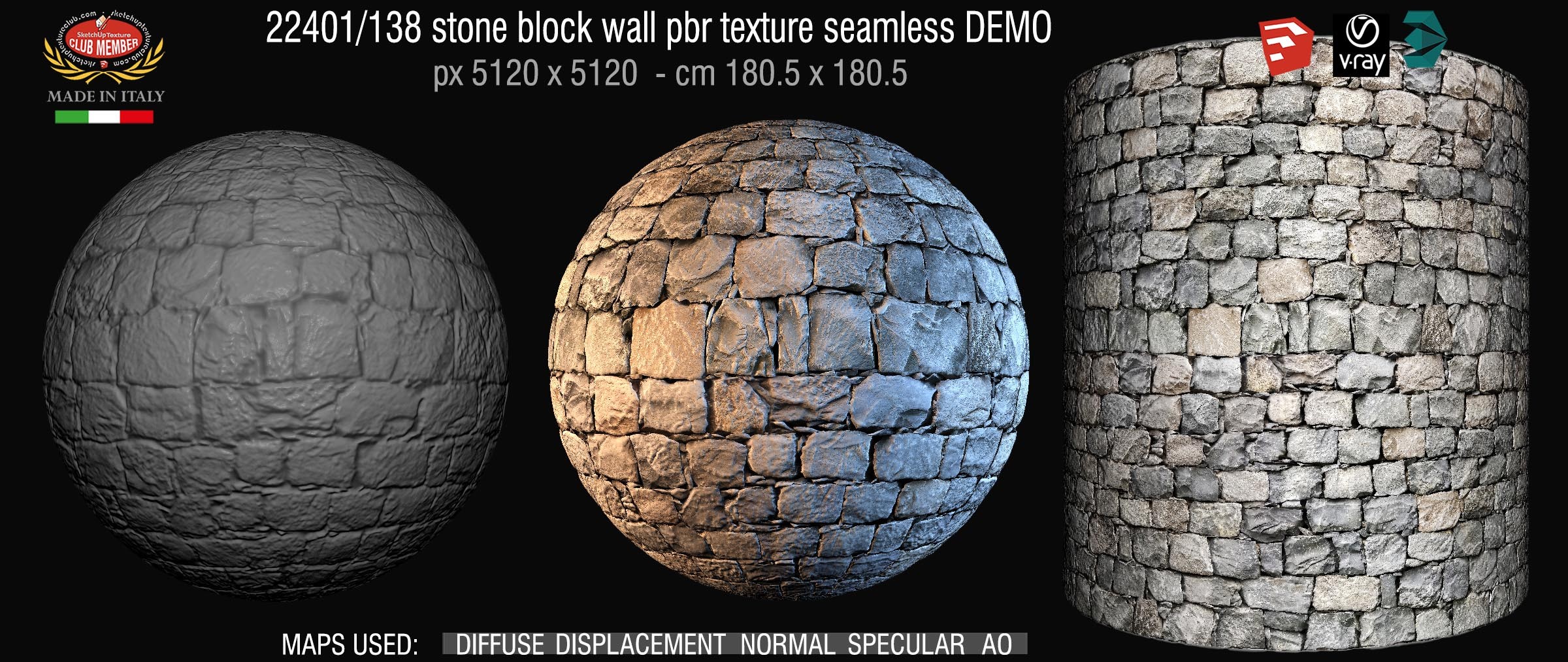 22401_138 stone block wall pbr texture seamless DEMO