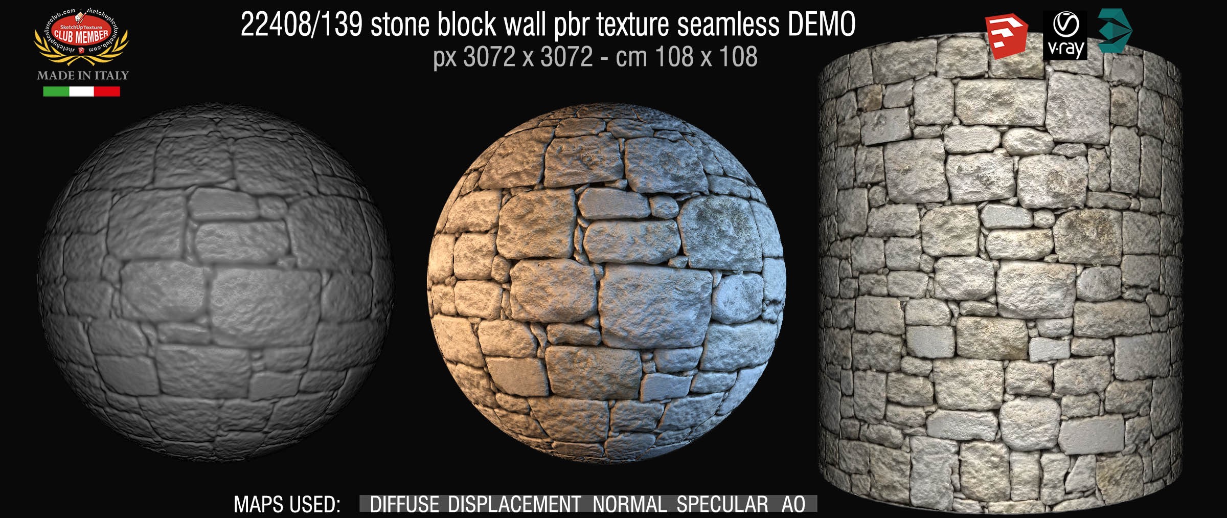 22408_139 stone block wall pbr texture seamless DEMO