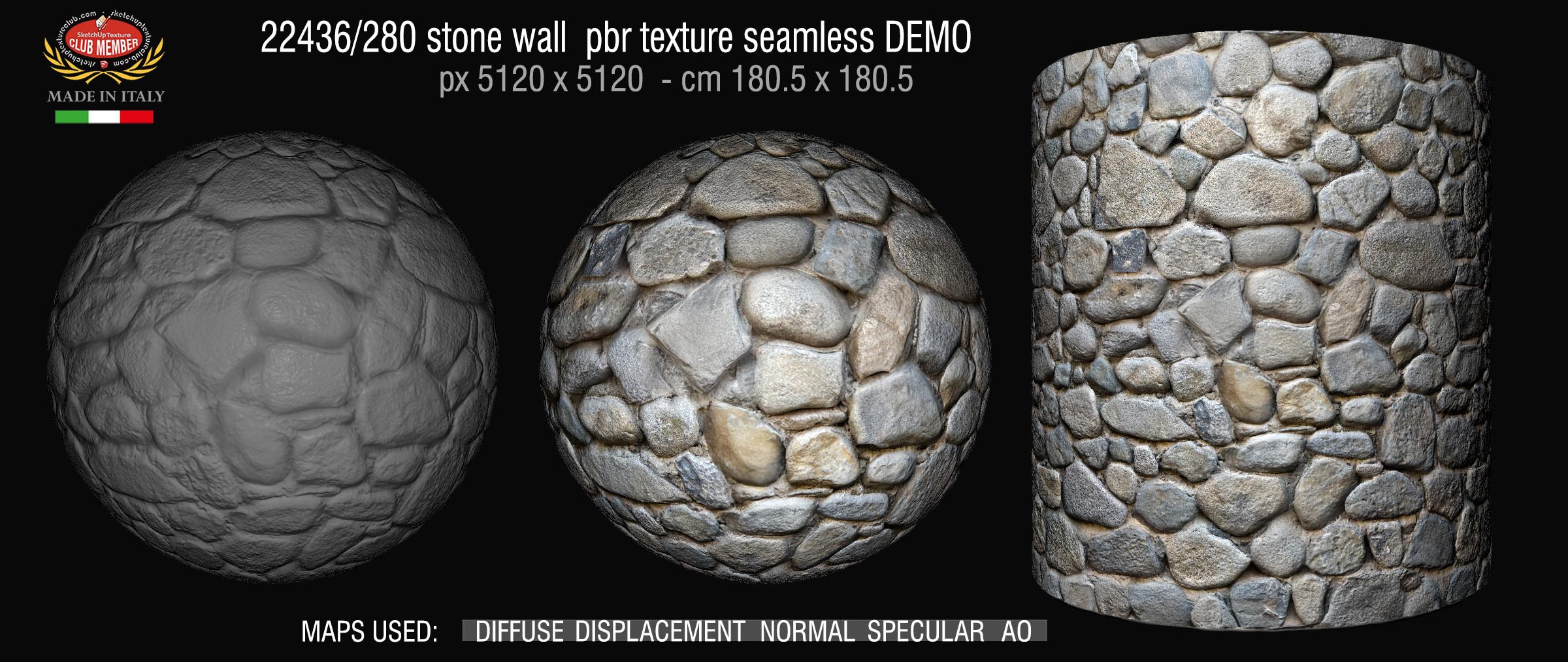 22436_280 stone wall pbr texture seamless DEMO