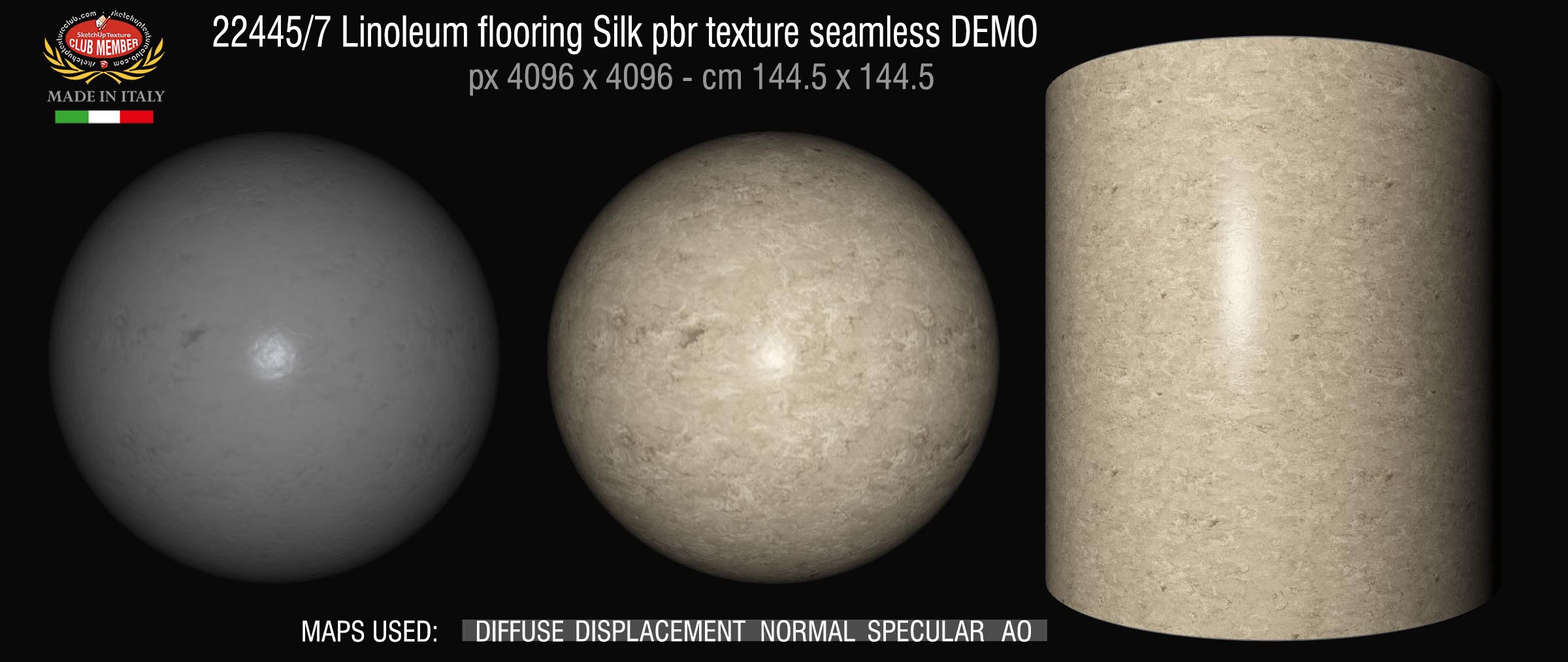 22445_7 Linoleum flooring Silk pbr texture seamless DEMO