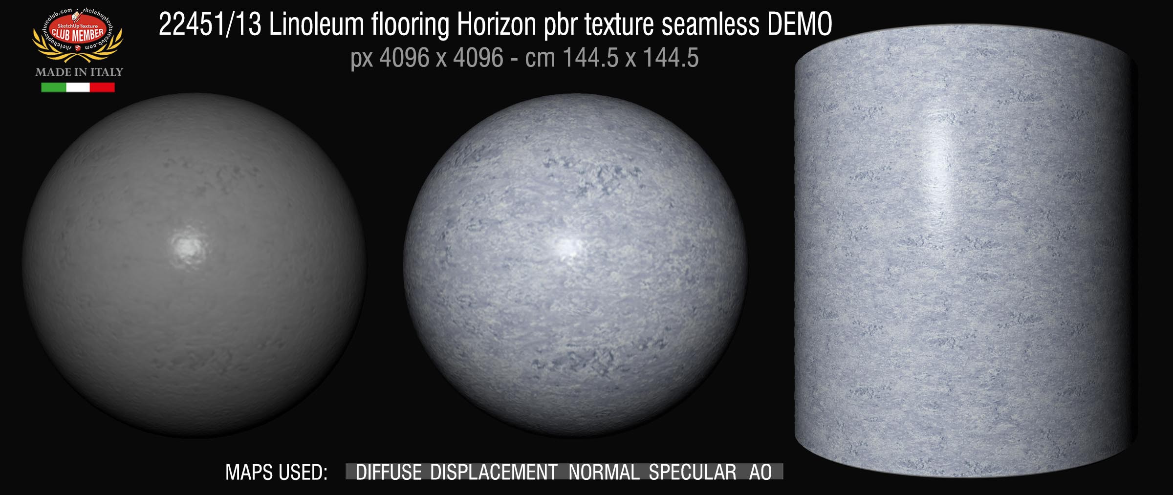 22451_13 Linoleum flooring Horizon pbr texture seamless DEMO